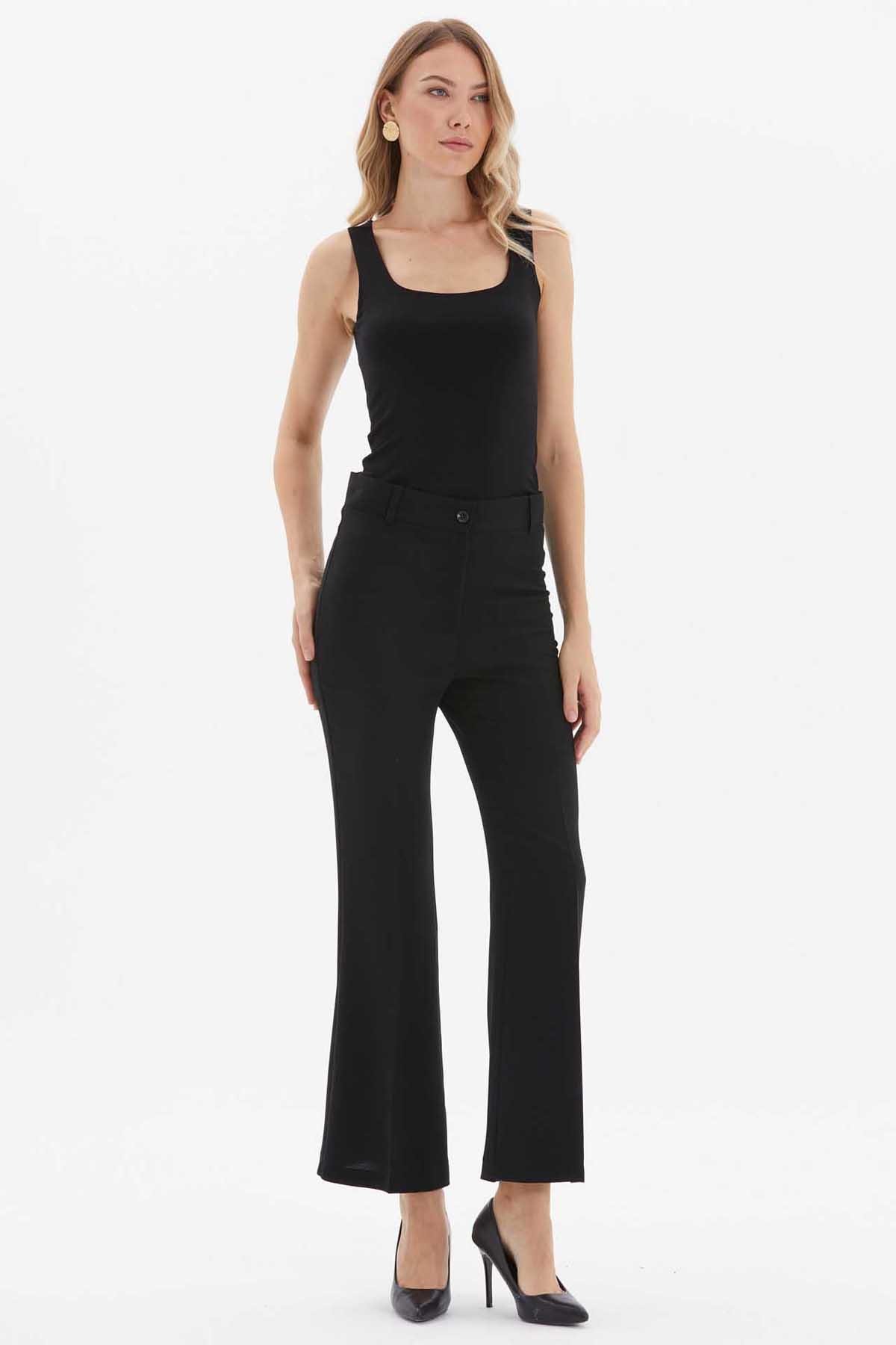 İspanyol Paça Pantolon  /  SİYAH