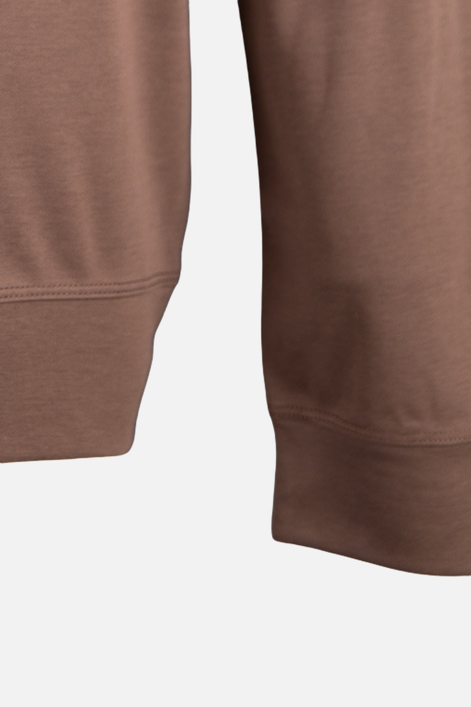 Bisiklet Yaka Sweatshirt Kahverengi