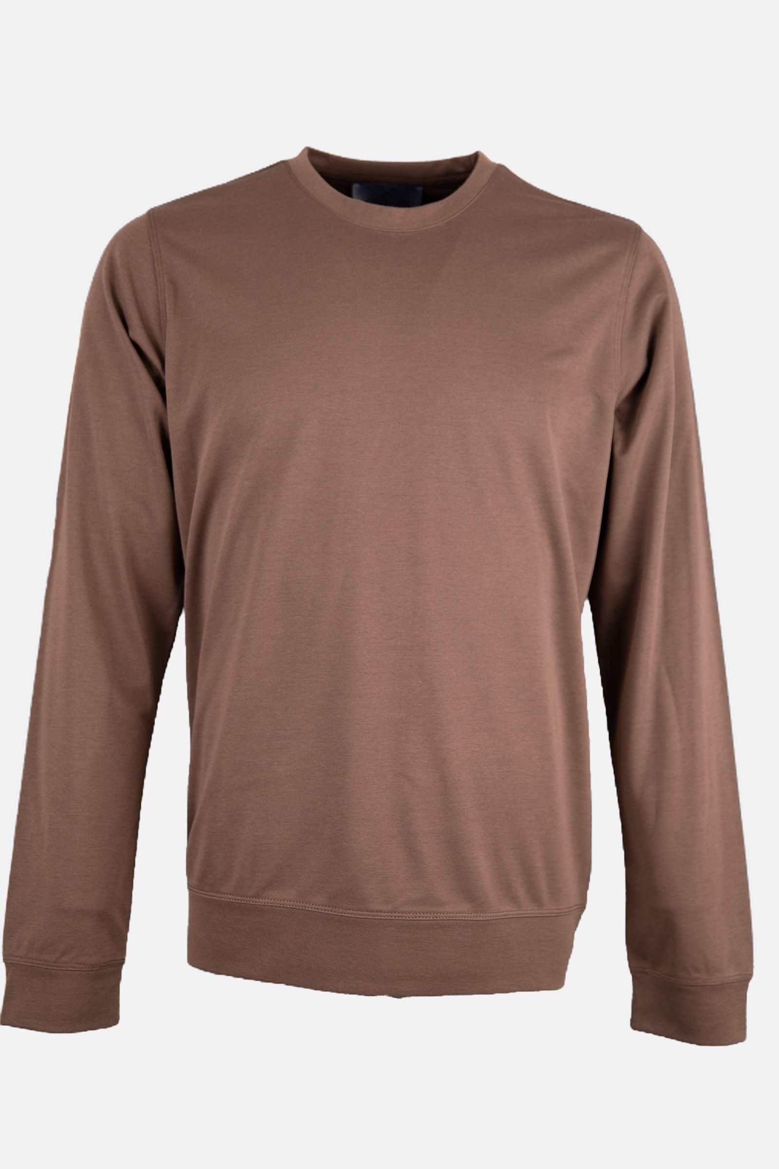 Bisiklet Yaka Sweatshirt Kahverengi