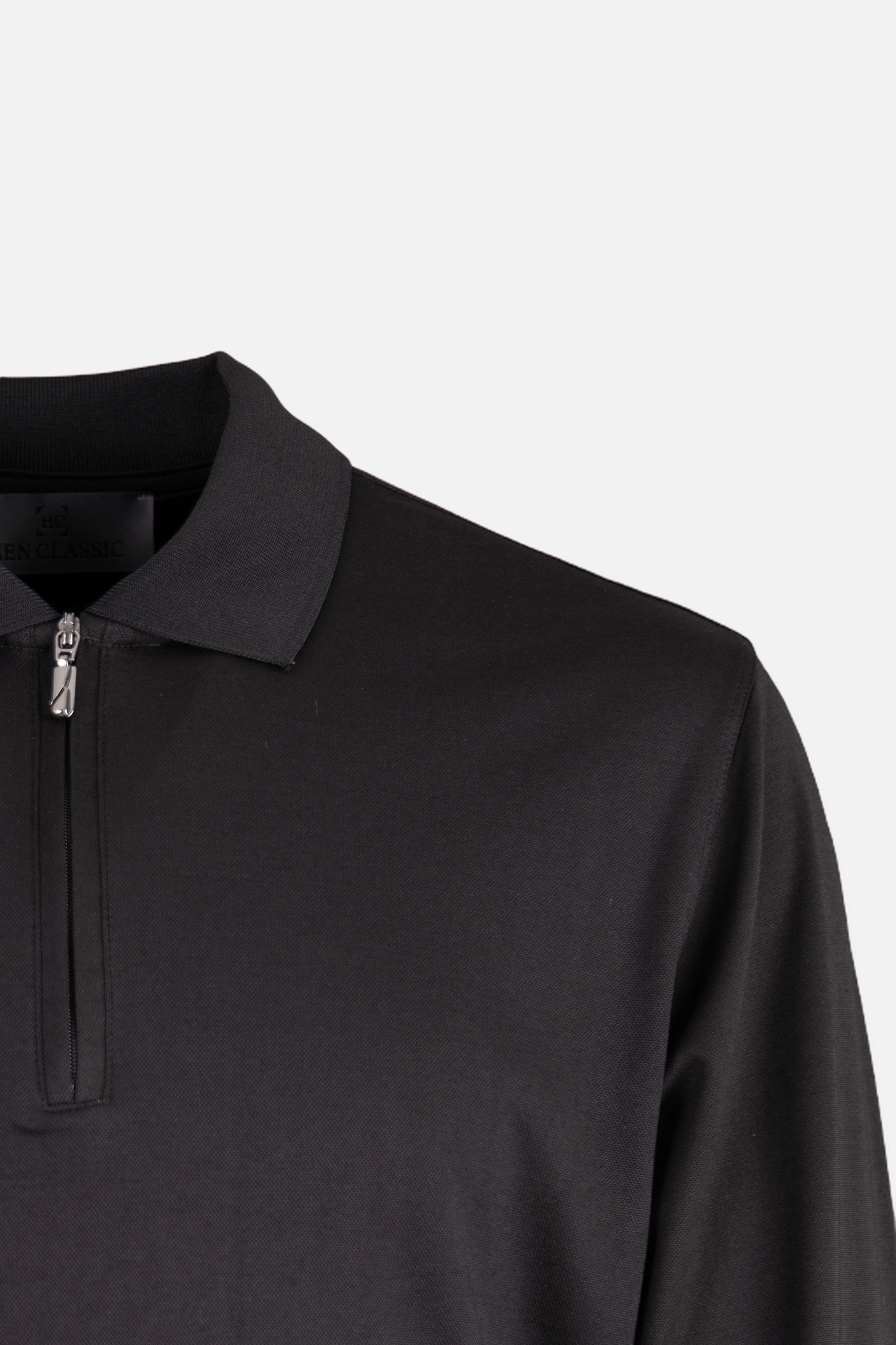 Bisiklet Yaka Sweatshirt Siyah