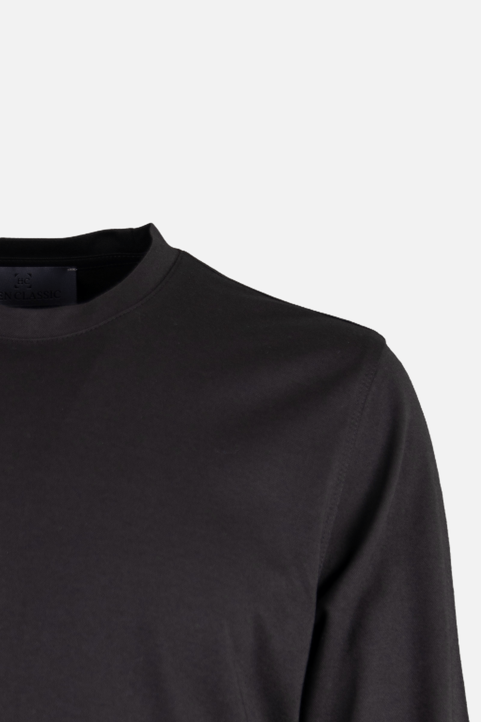 Bisiklet Yaka Sweatshirt Siyah