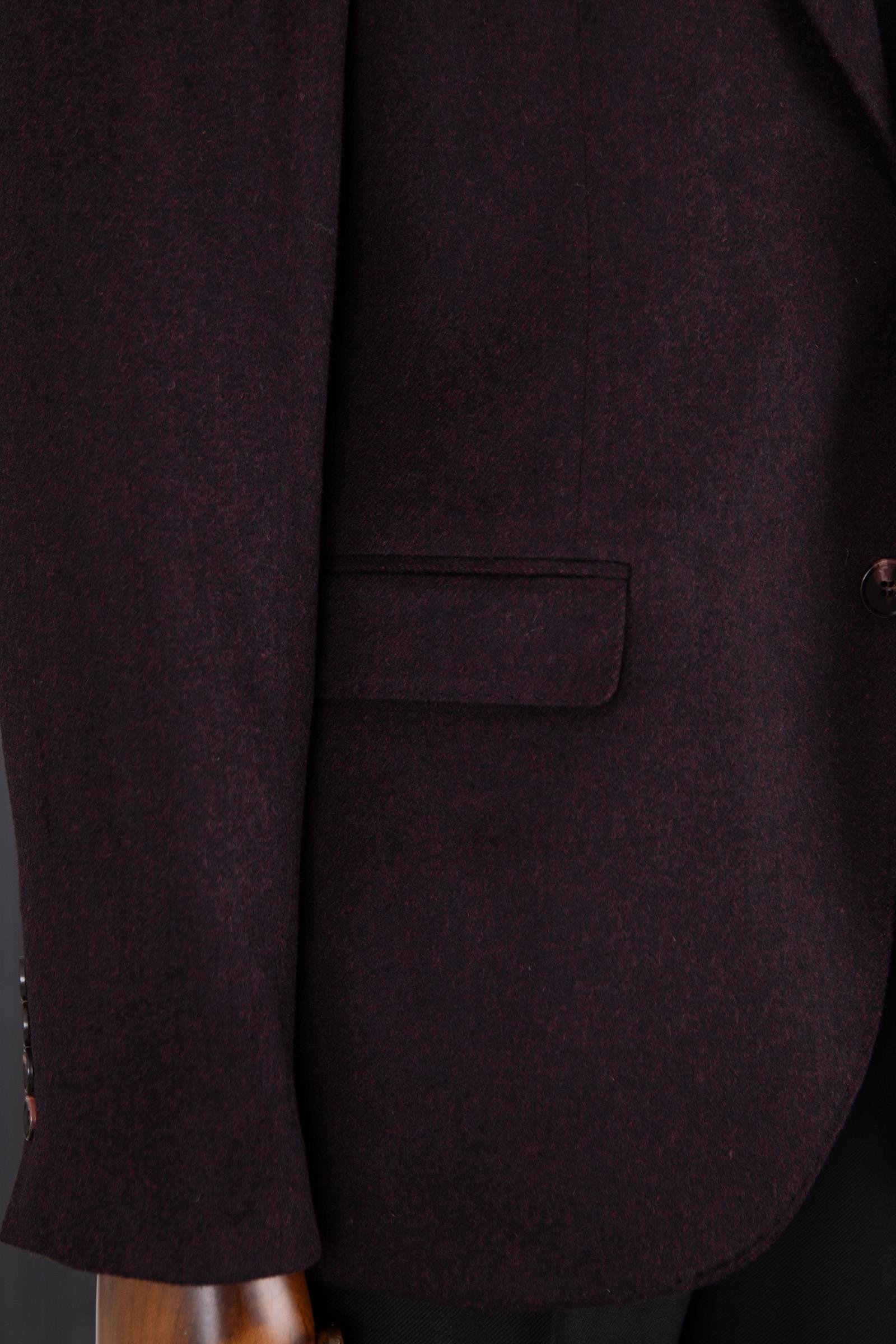 Casual Yün Ceket Bordo