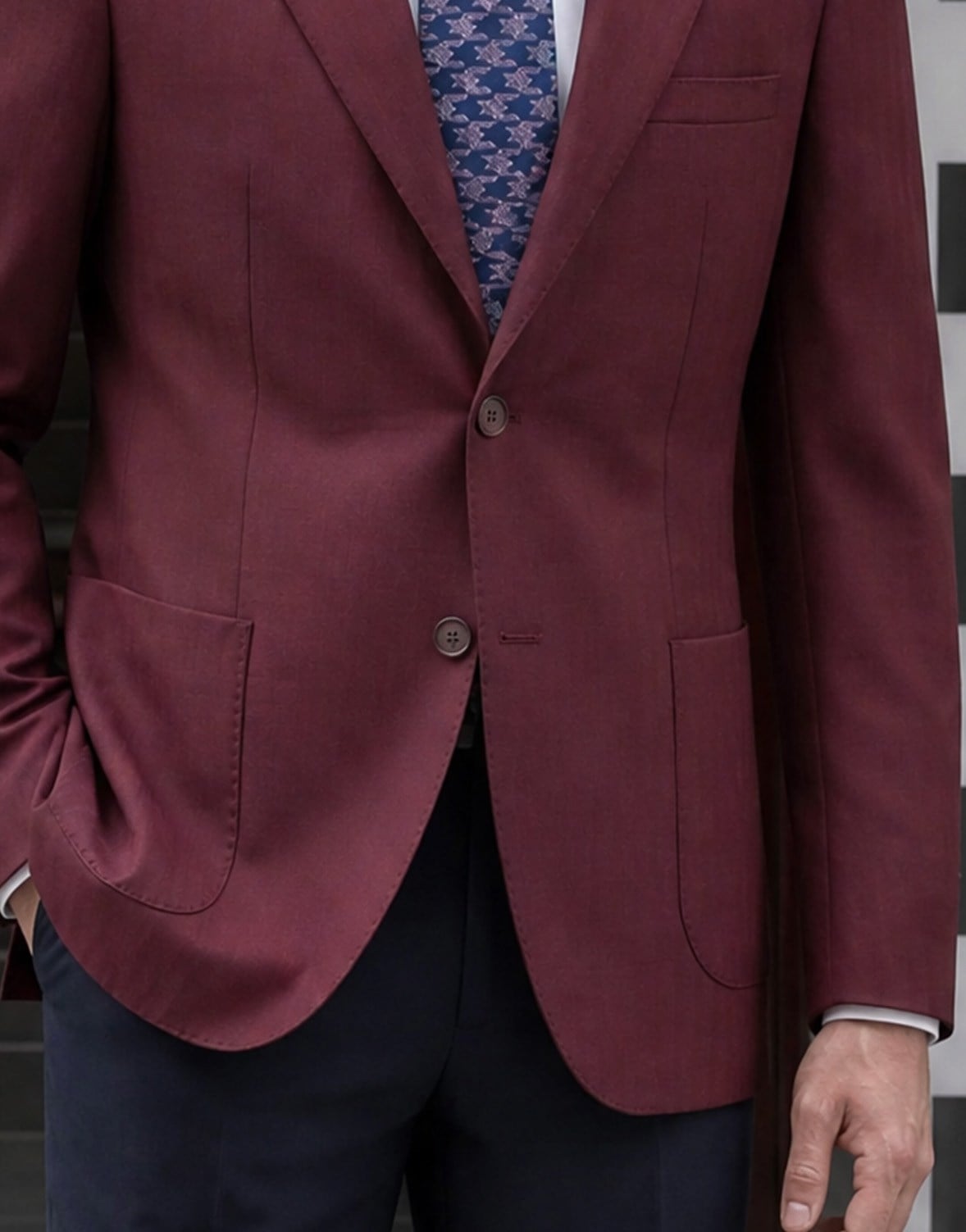 Elba Ceket | Bordo