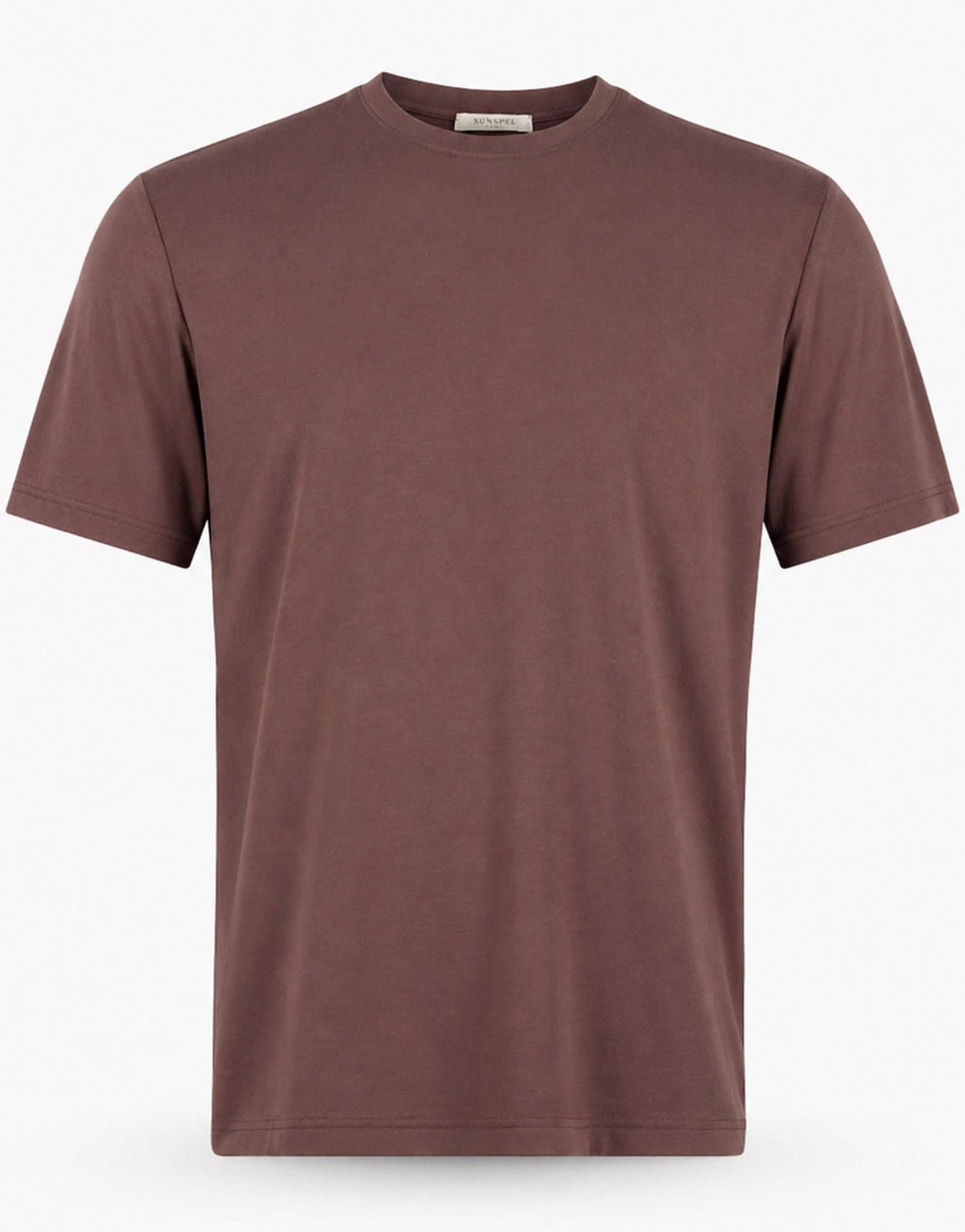 Erkek Bisiklet Yaka Tshirt Acı Kahve