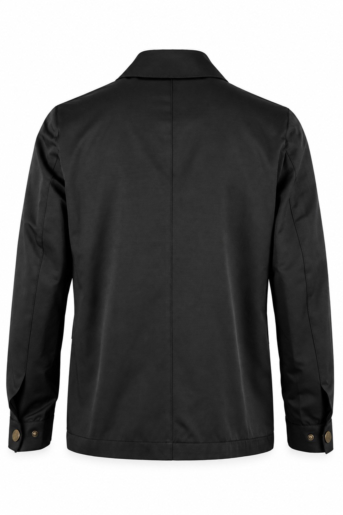 Erkek Çıtçıtlı Casual Mont Siyah