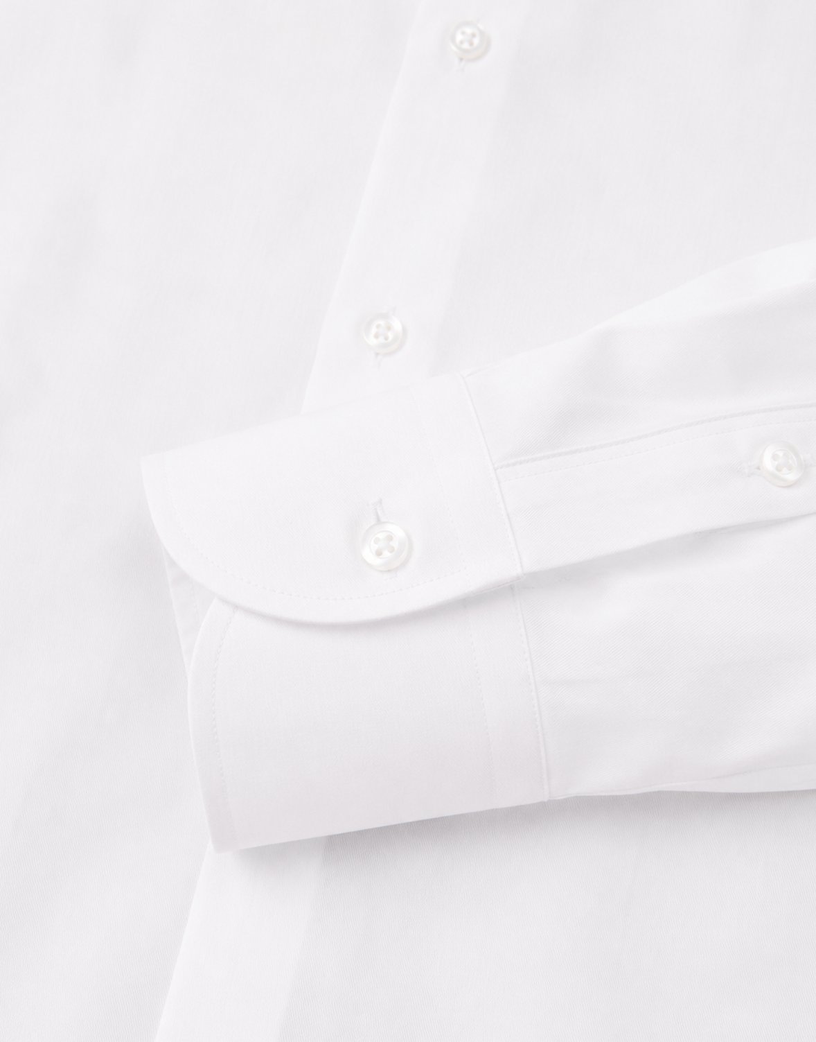 Erkek İtalyan Yaka Gabardin Pamuk Modern Fit Gömlek Beyaz