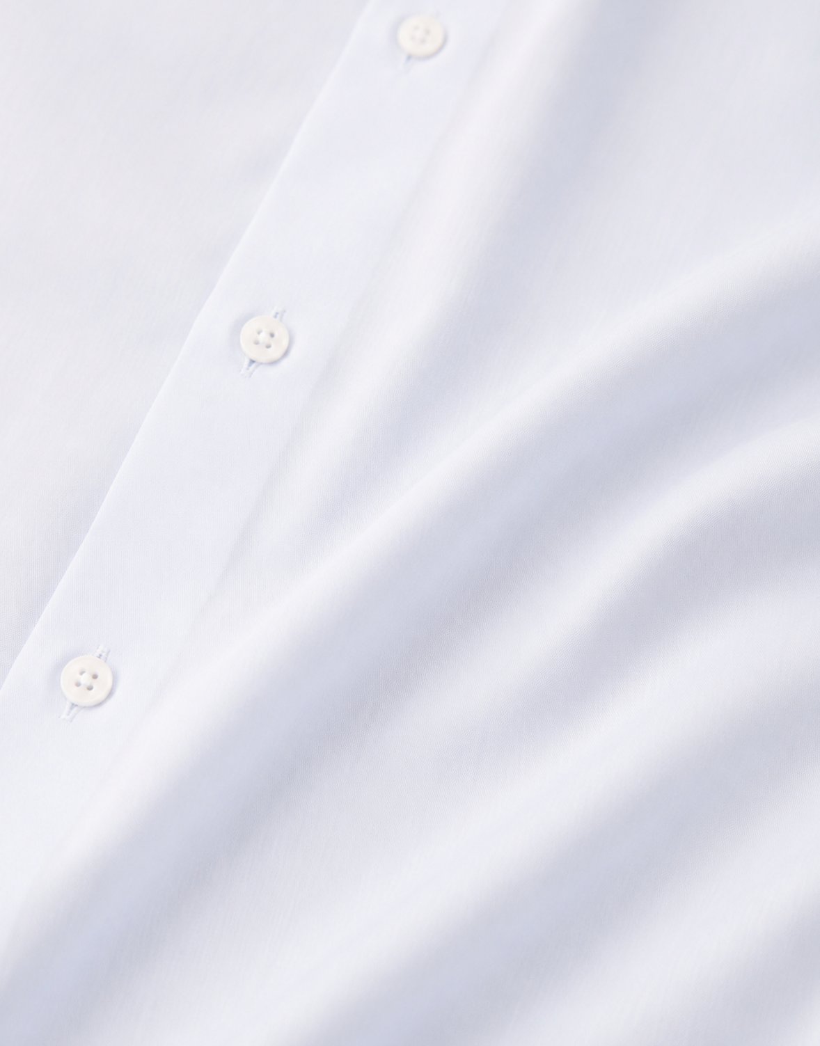 Erkek İtalyan Yaka Gabardin Pamuk Modern Fit Gömlek Mavi