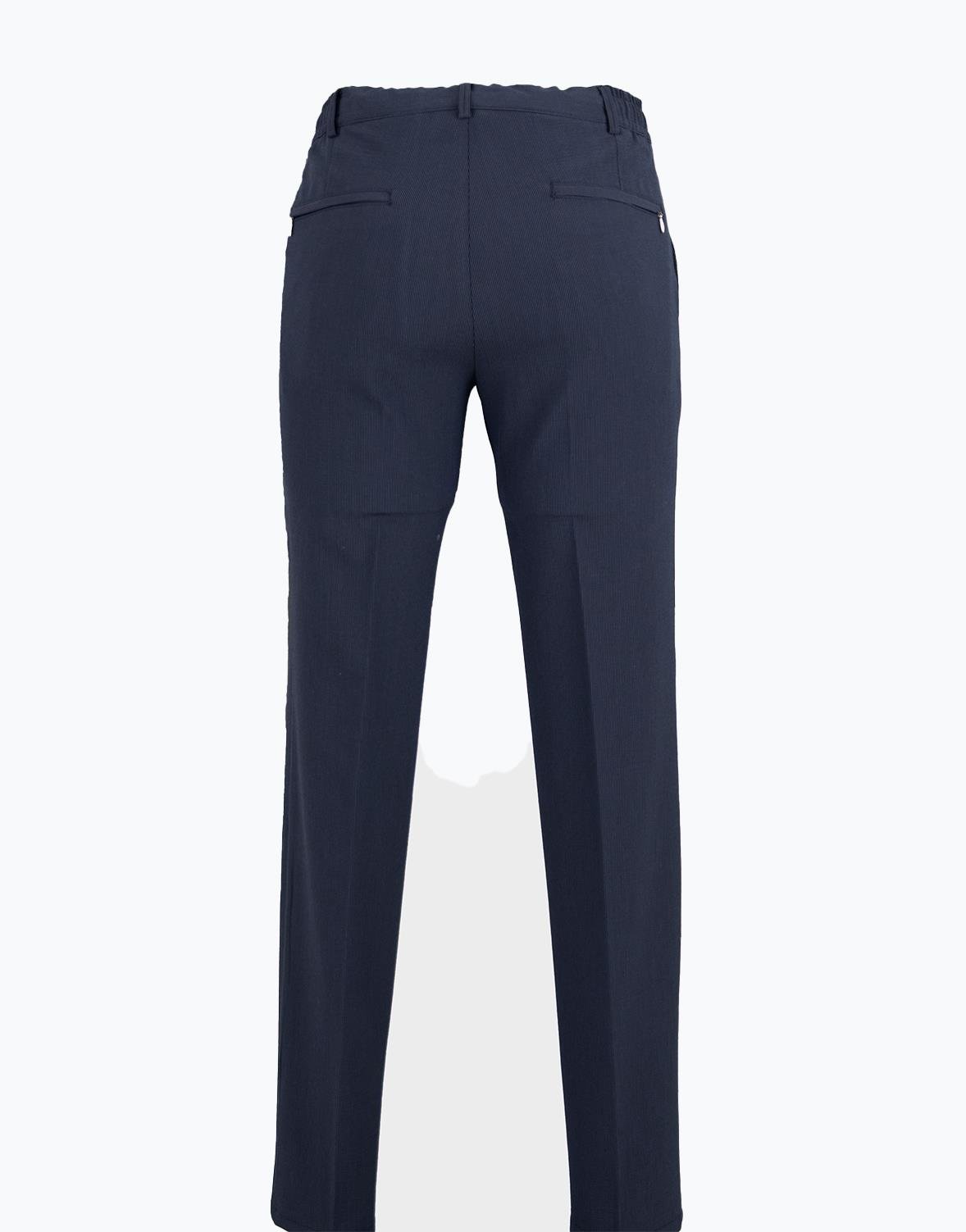 Erkek Jogger Pantolon Bağcıklı Modern Fit Dokulu Lacivert