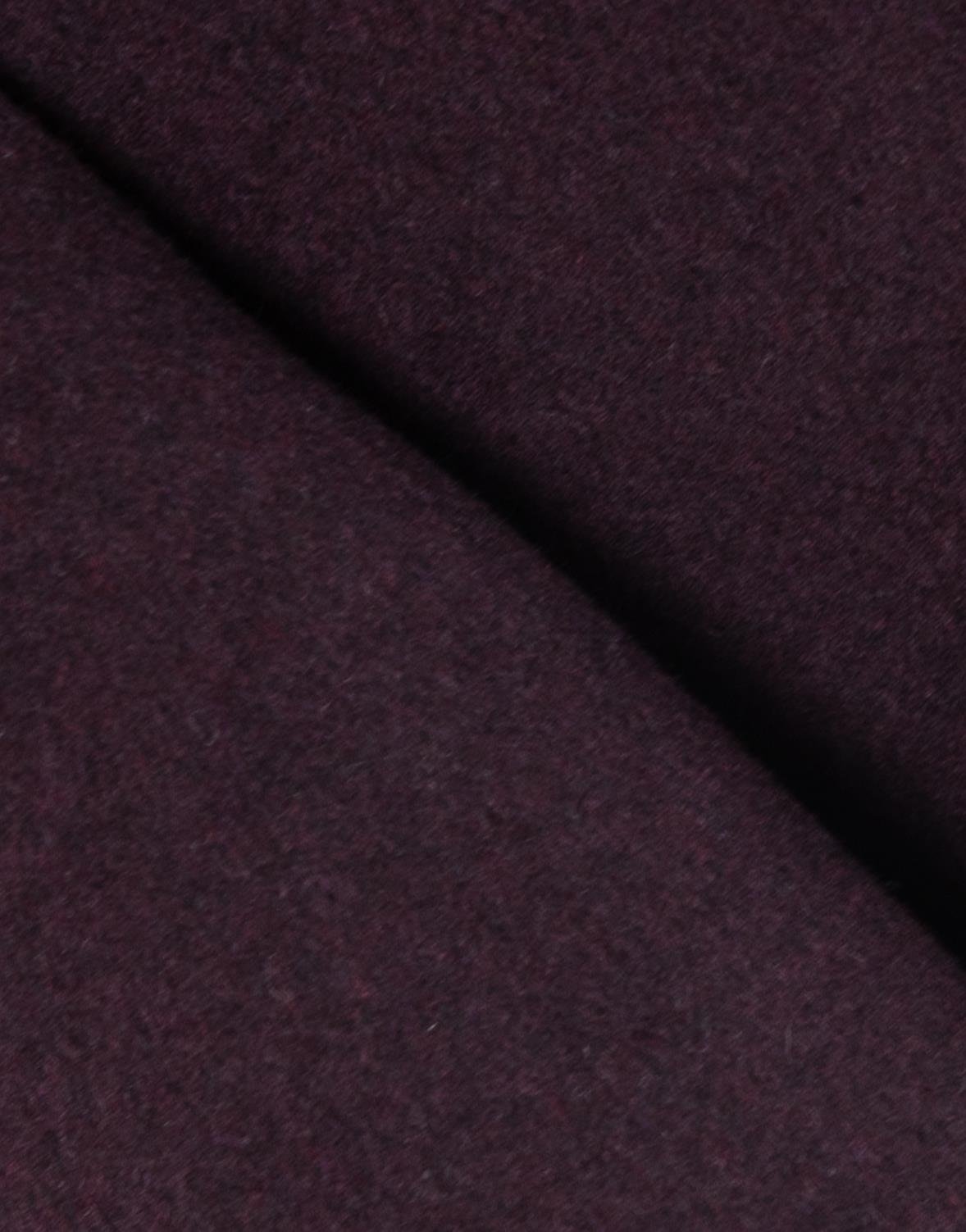 Erkek Kaban Klasik Sivri Yaka Modern Fit Yün Mürdüm