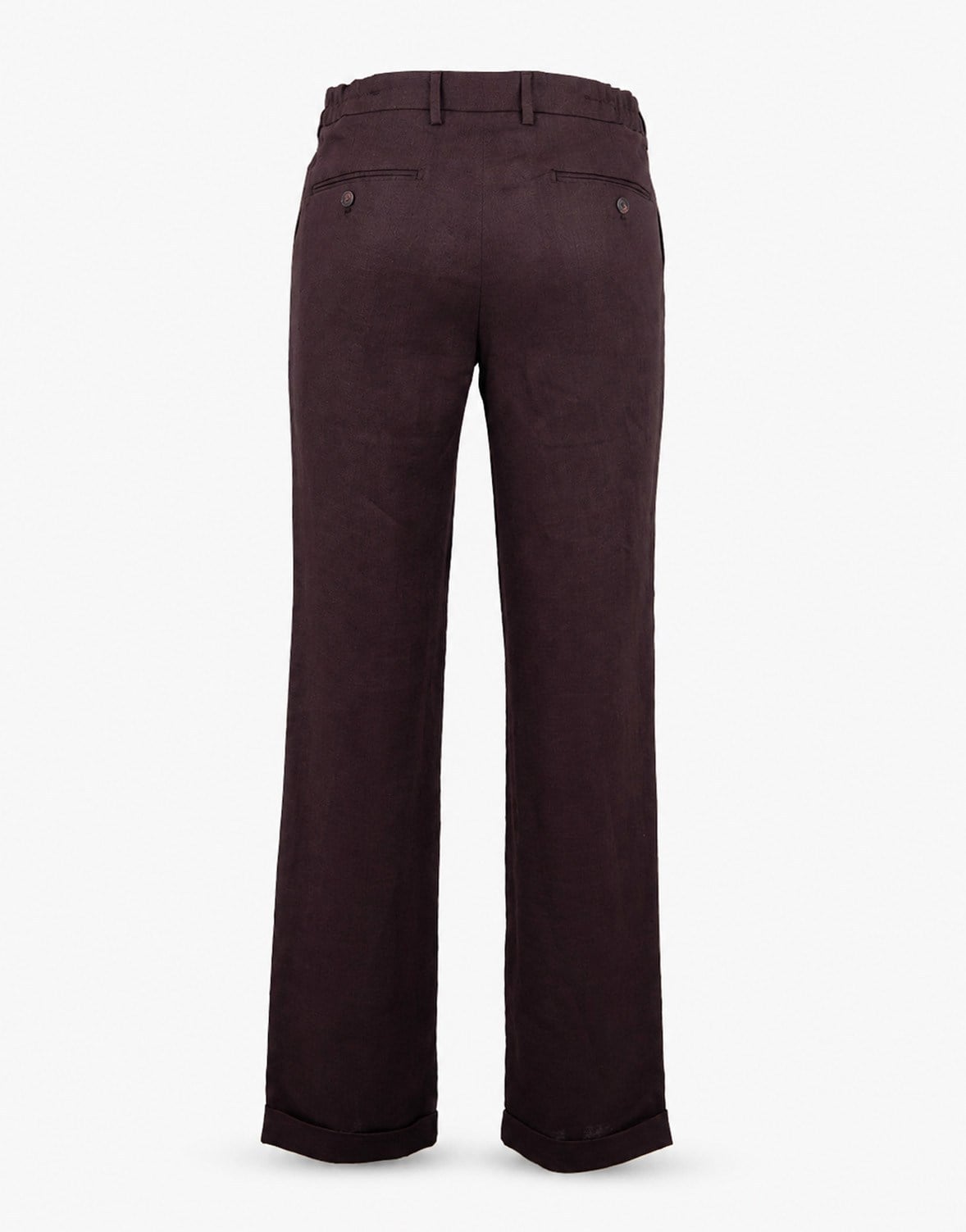 Erkek Keten Pantolon Bordo