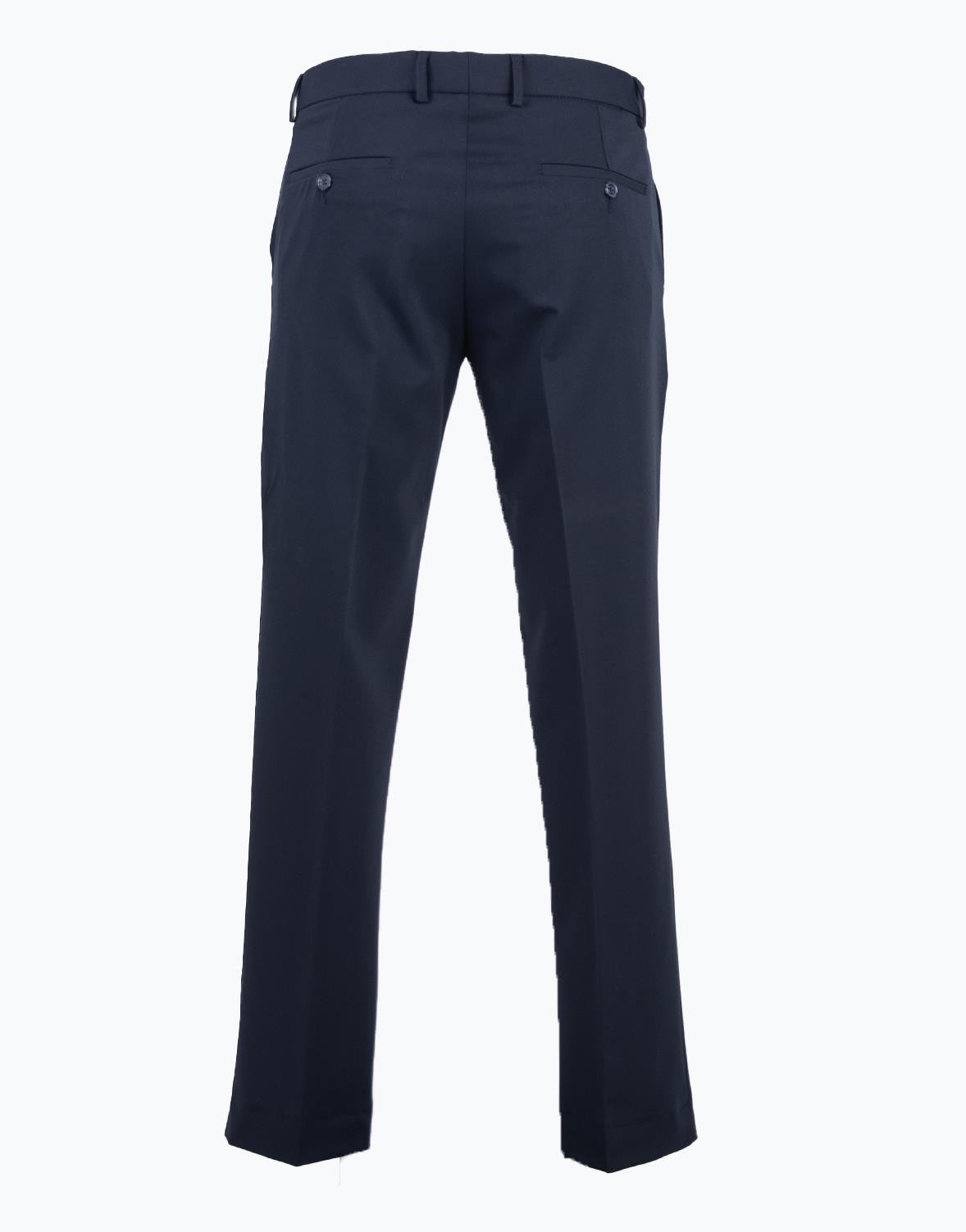 Erkek Klasik Pantolon Modern Fit Basic Esnek Günlük Lacivert