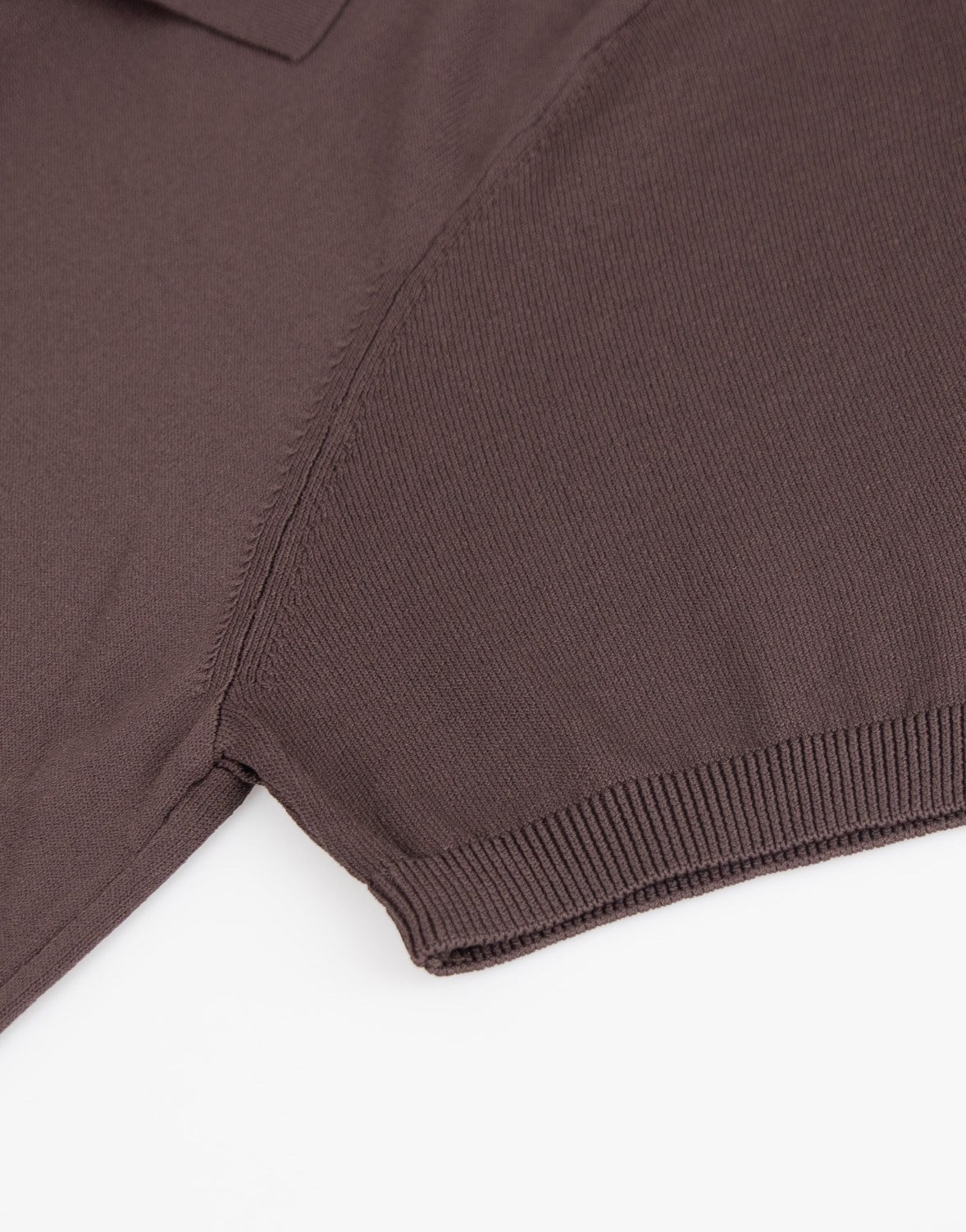 Erkek Polo V Yaka Tshirt Acı Kahve