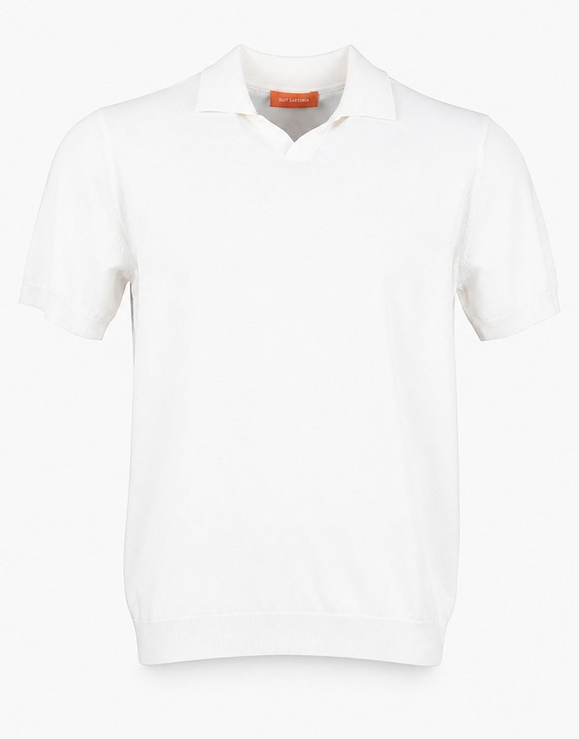 Erkek Polo V Yaka Tshirt Beyaz