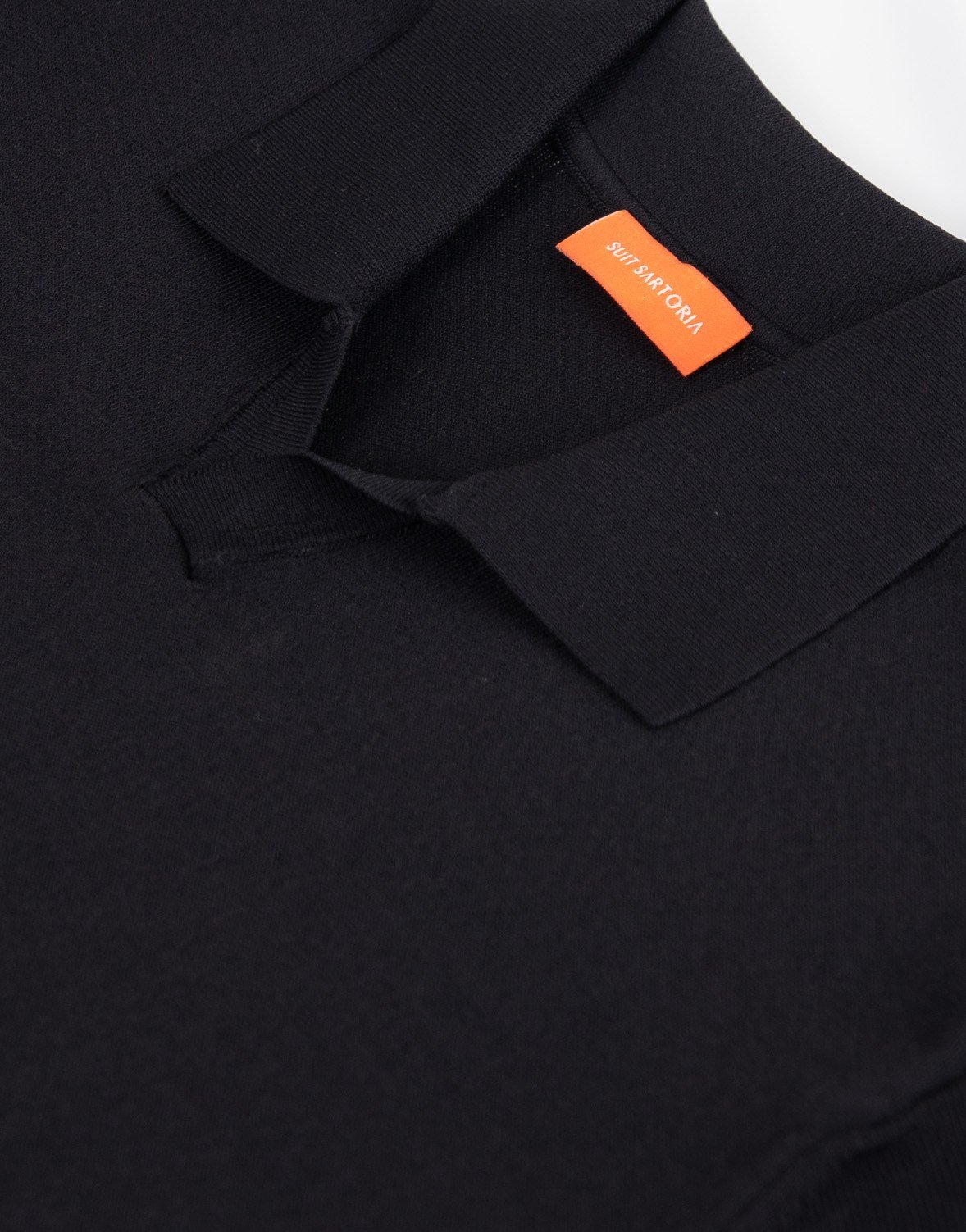 Erkek Polo V Yaka Tshirt Siyah