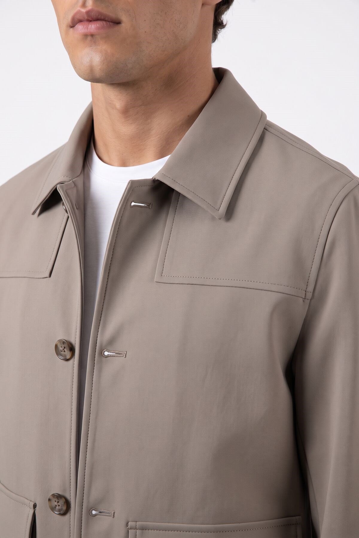 Erkek Safari Casual Takım vizon