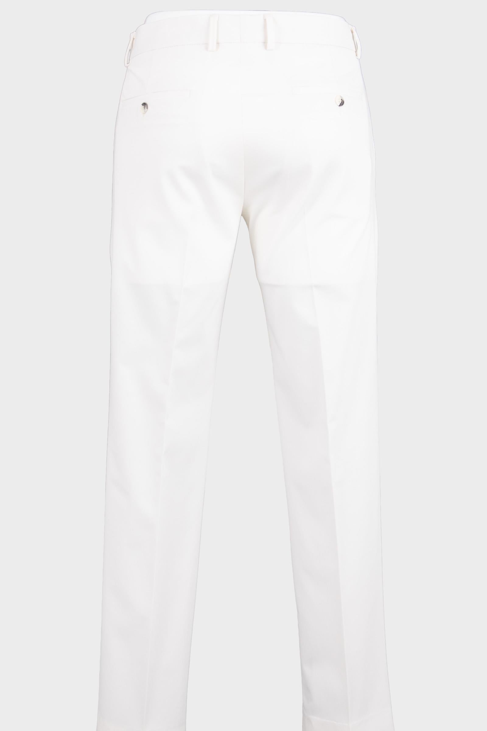 Erkek Slim Fit Basic Pantolon Beyaz