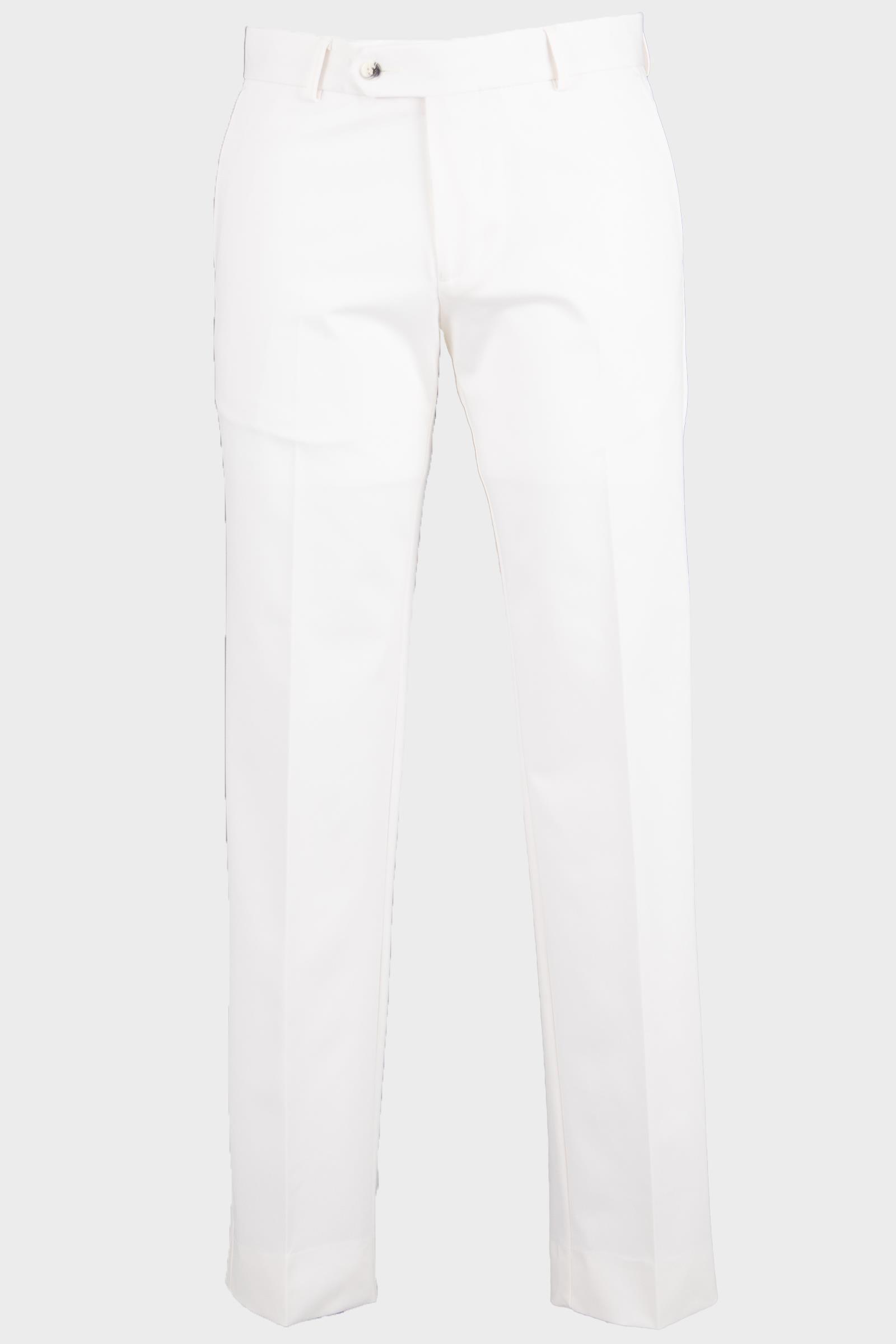 Erkek Slim Fit Basic Pantolon Beyaz