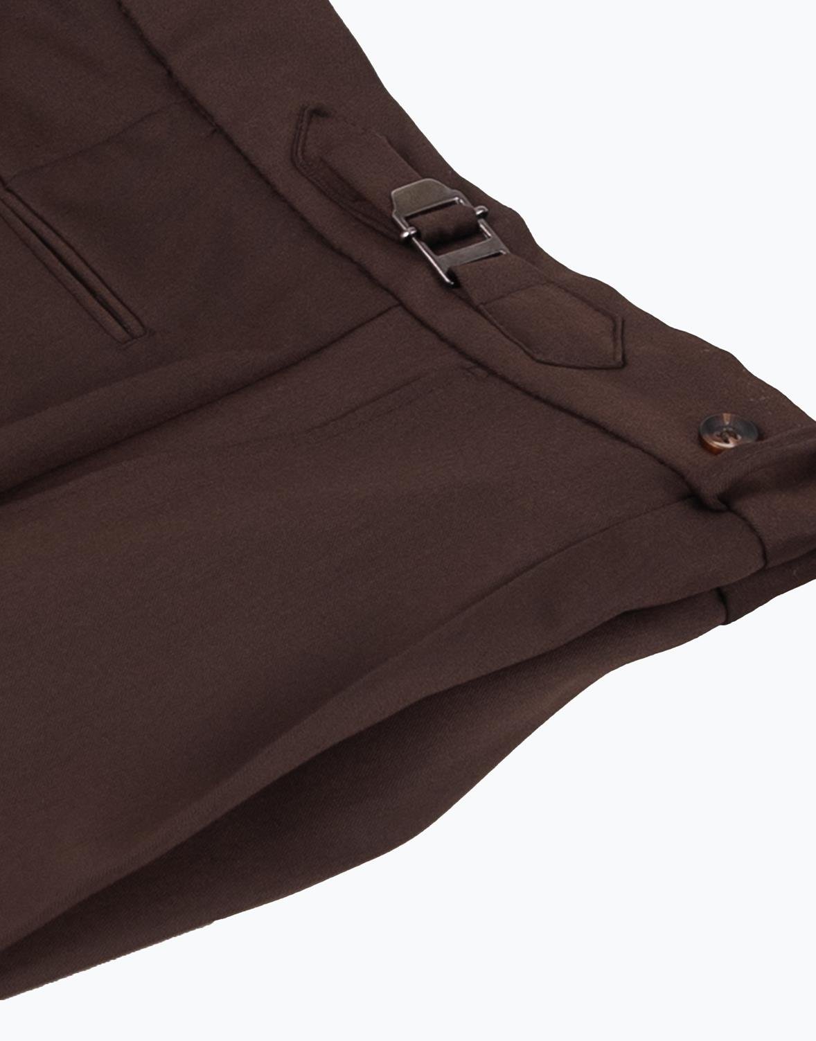 Erkek Tek Pile Pantolon Kahverengi