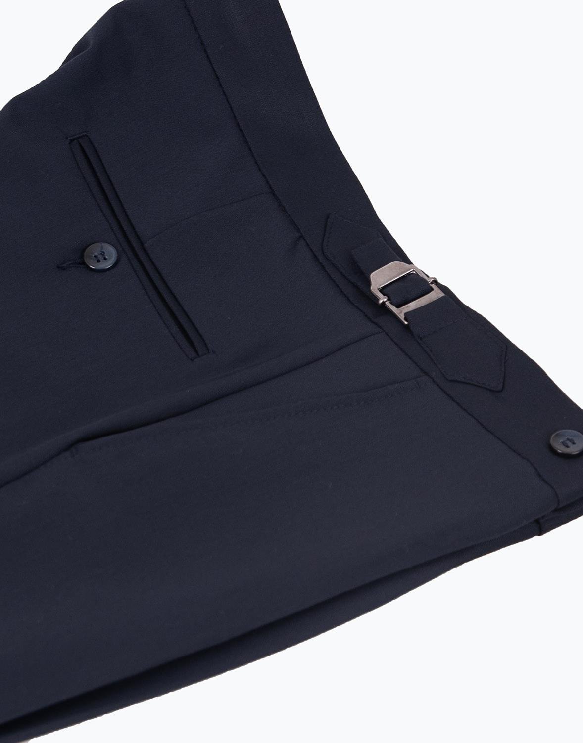 Erkek Tokalı Slim Fit Pantolon Lacivert