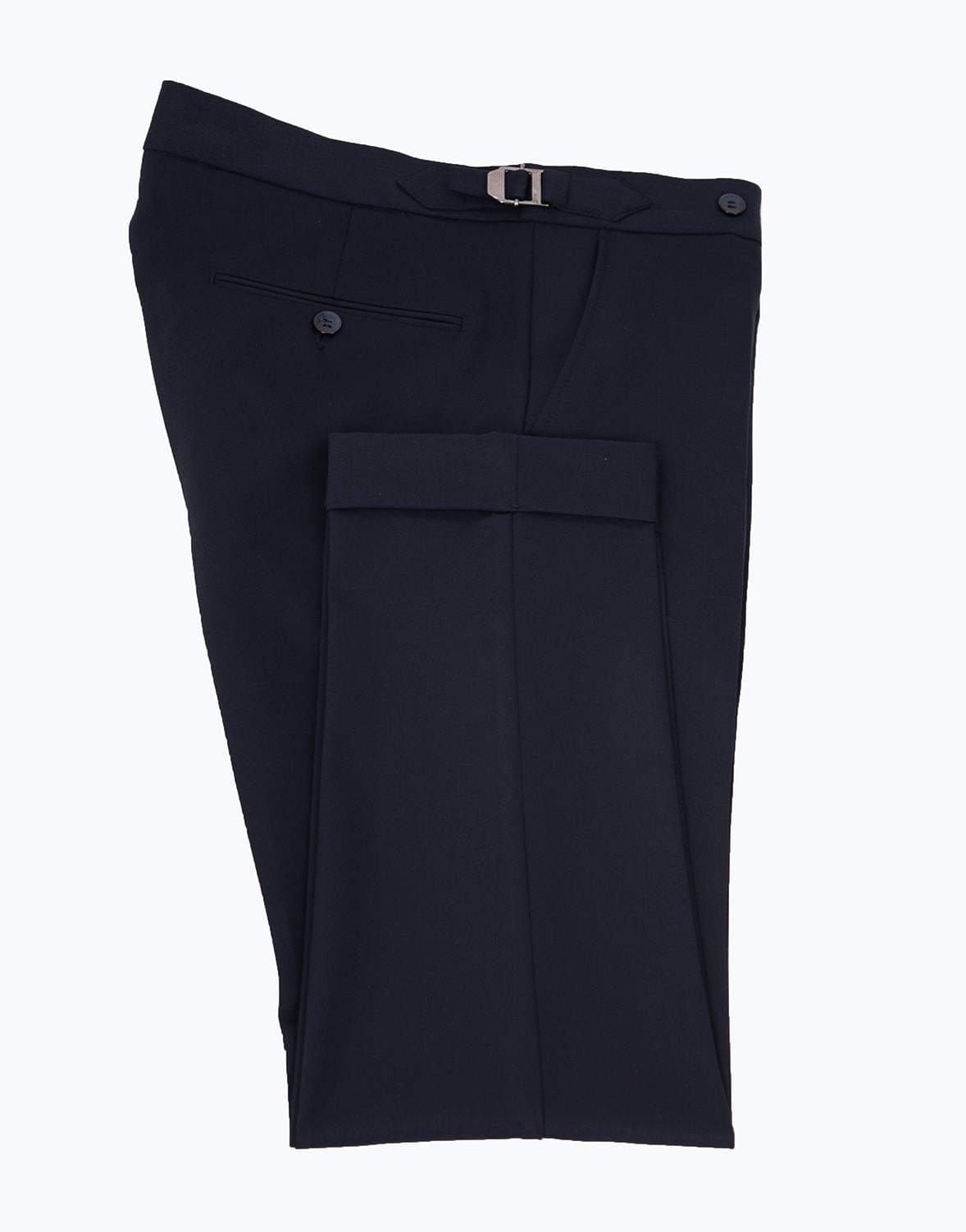 Erkek Tokalı Slim Fit Pantolon Lacivert