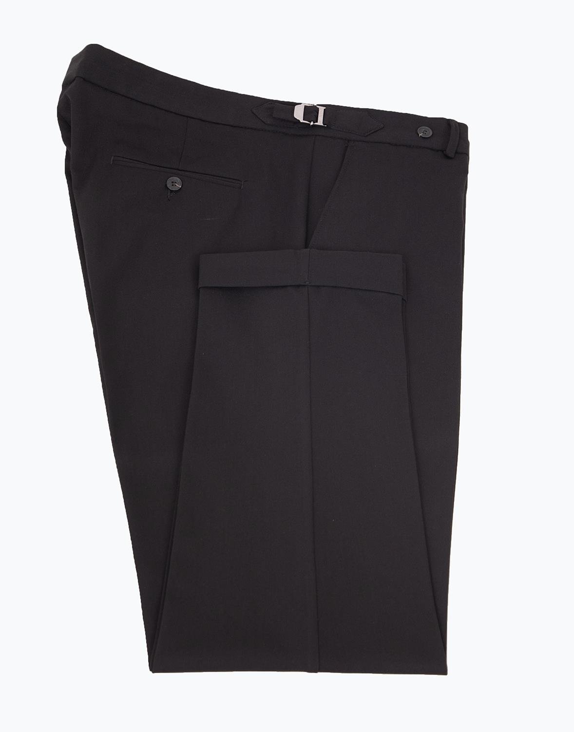 Erkek Tokalı Slim Fit Pantolon Siyah
