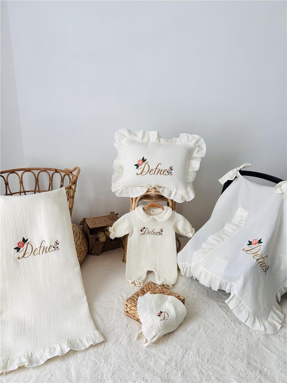 Kız Bebek Hastane Çıkışı Bej SET 