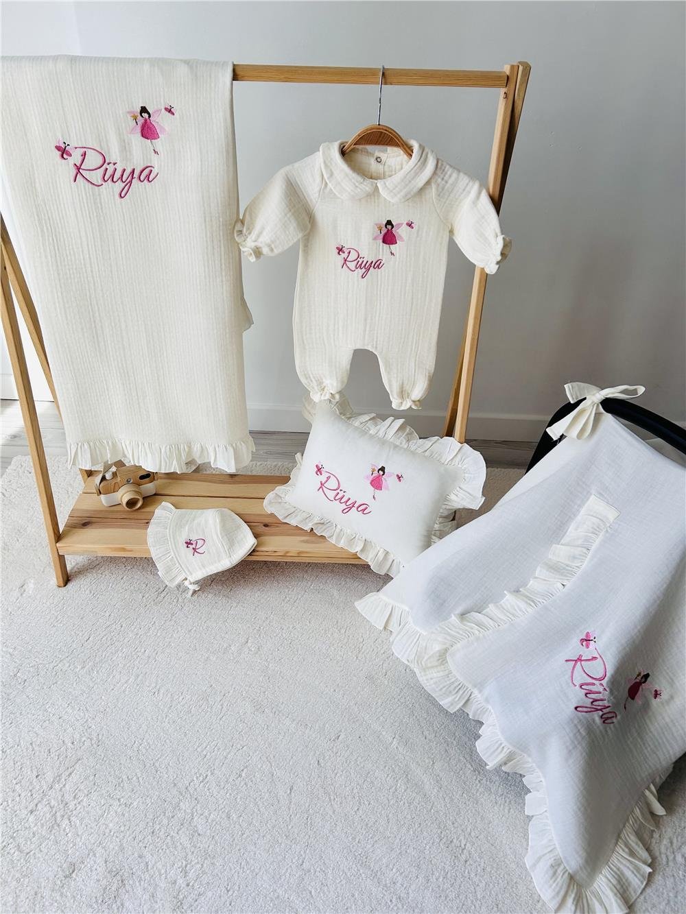 Kız Bebek Hastane Çıkışı Bej SET 