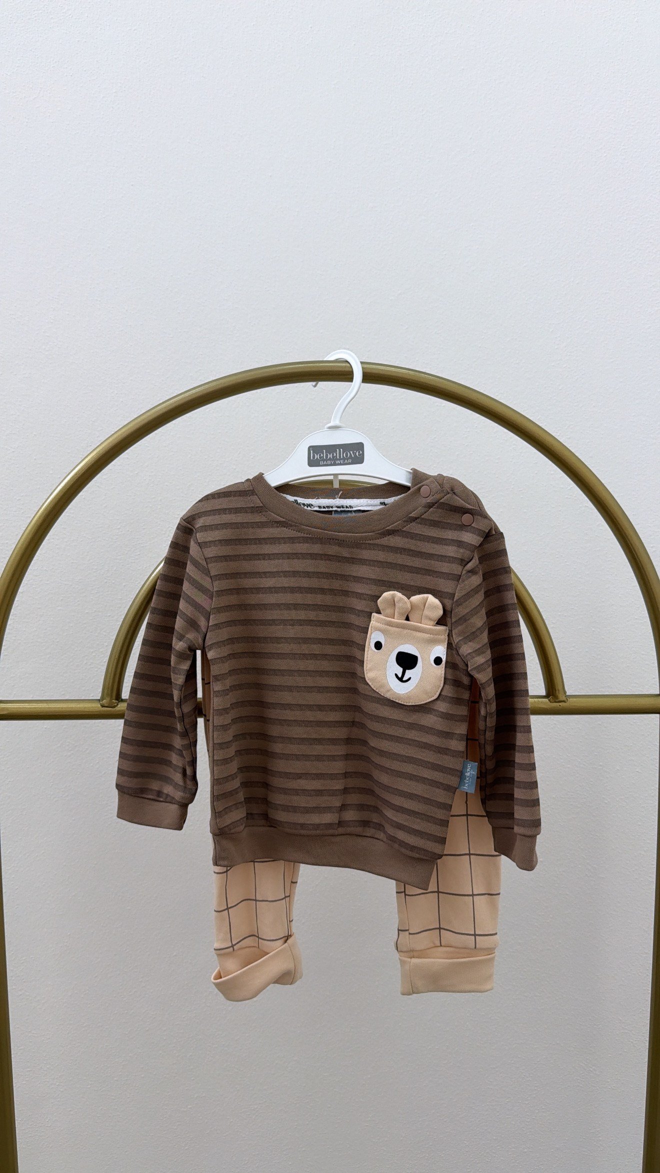 Ayıcık Detaylı Bebe Takım