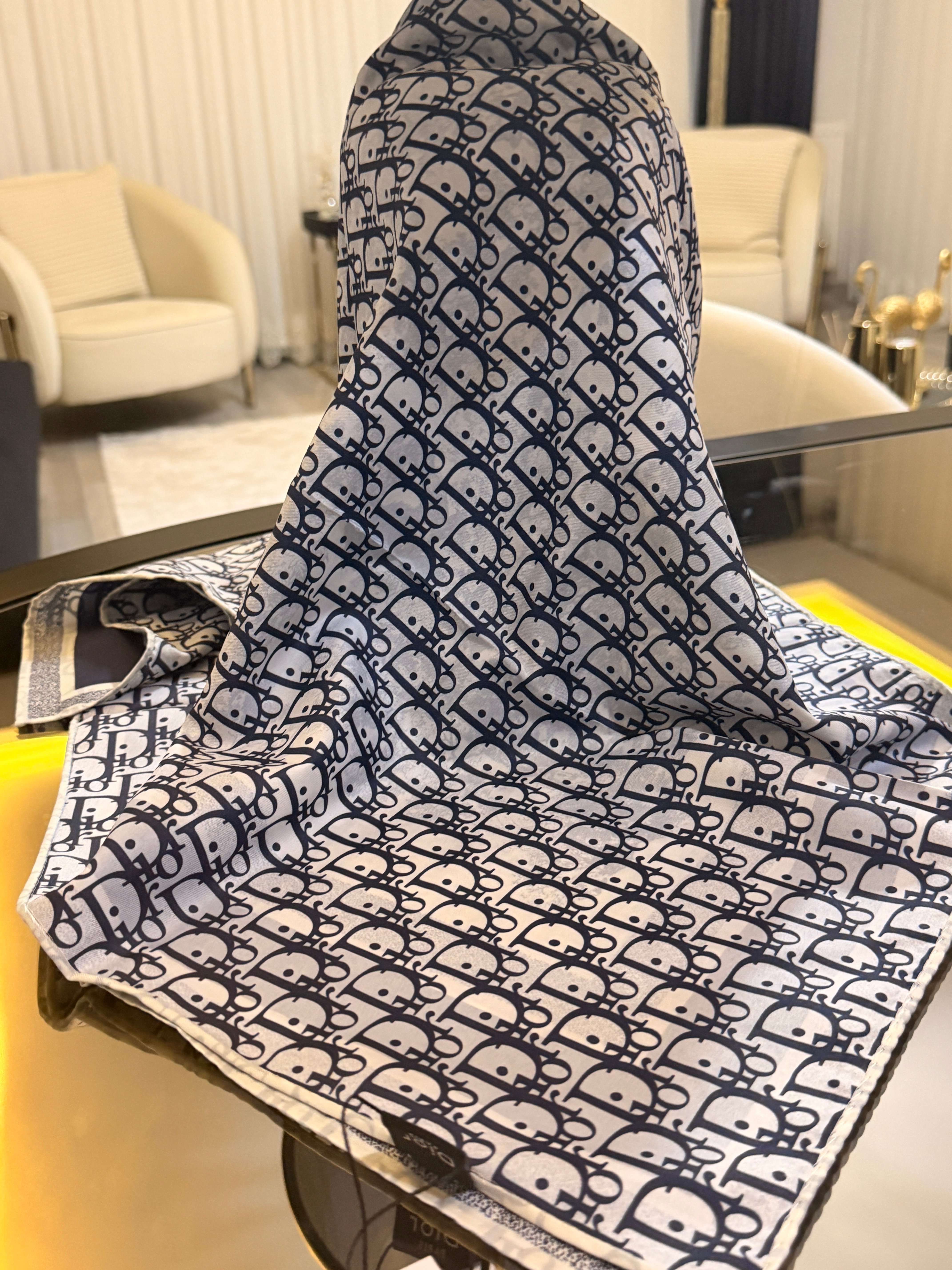 İthal Twill Üst Kalite Çift Taraflı Eşarp Laci
