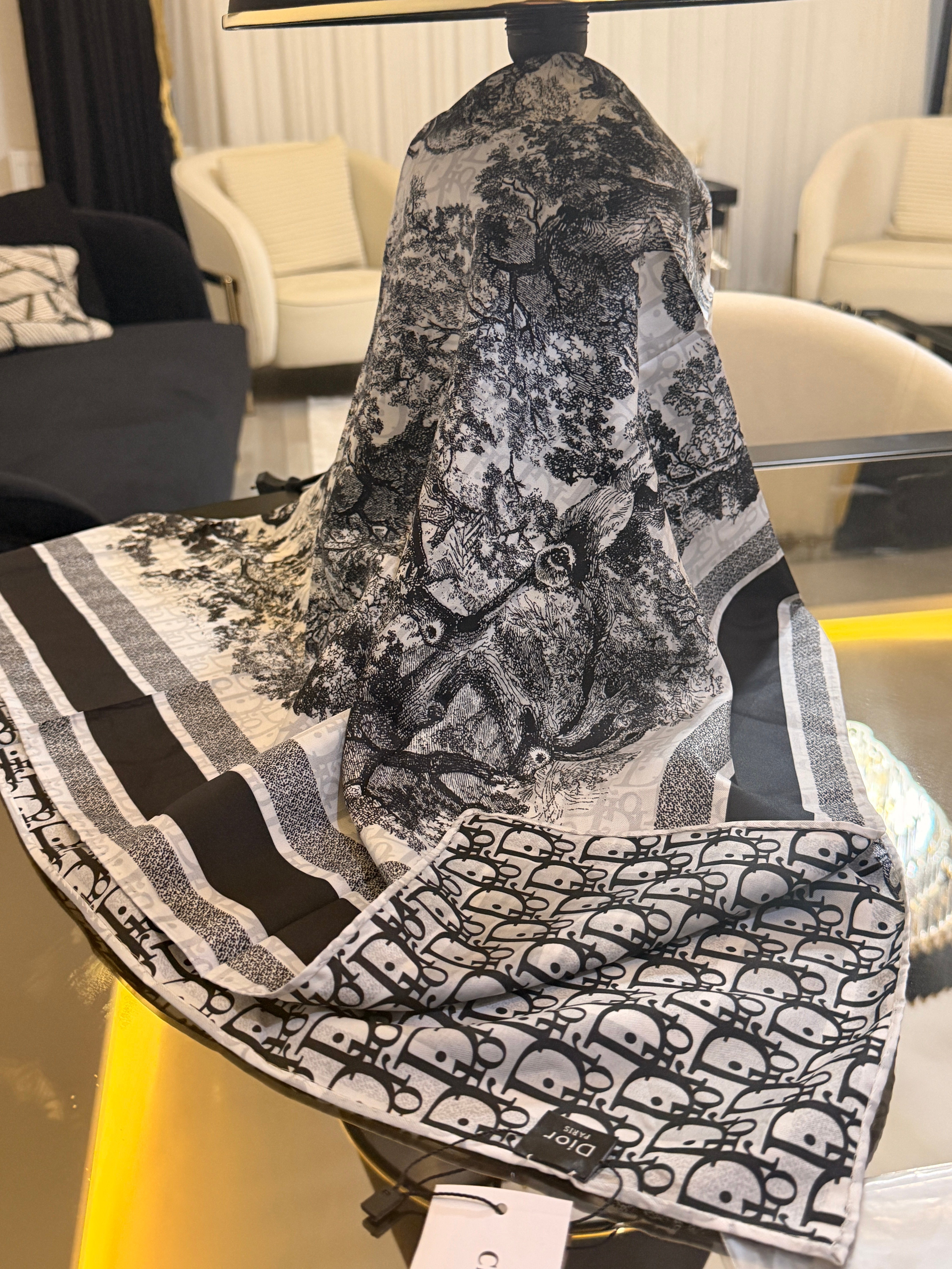 İthal Twill Üst Kalite Eşarp Siyah