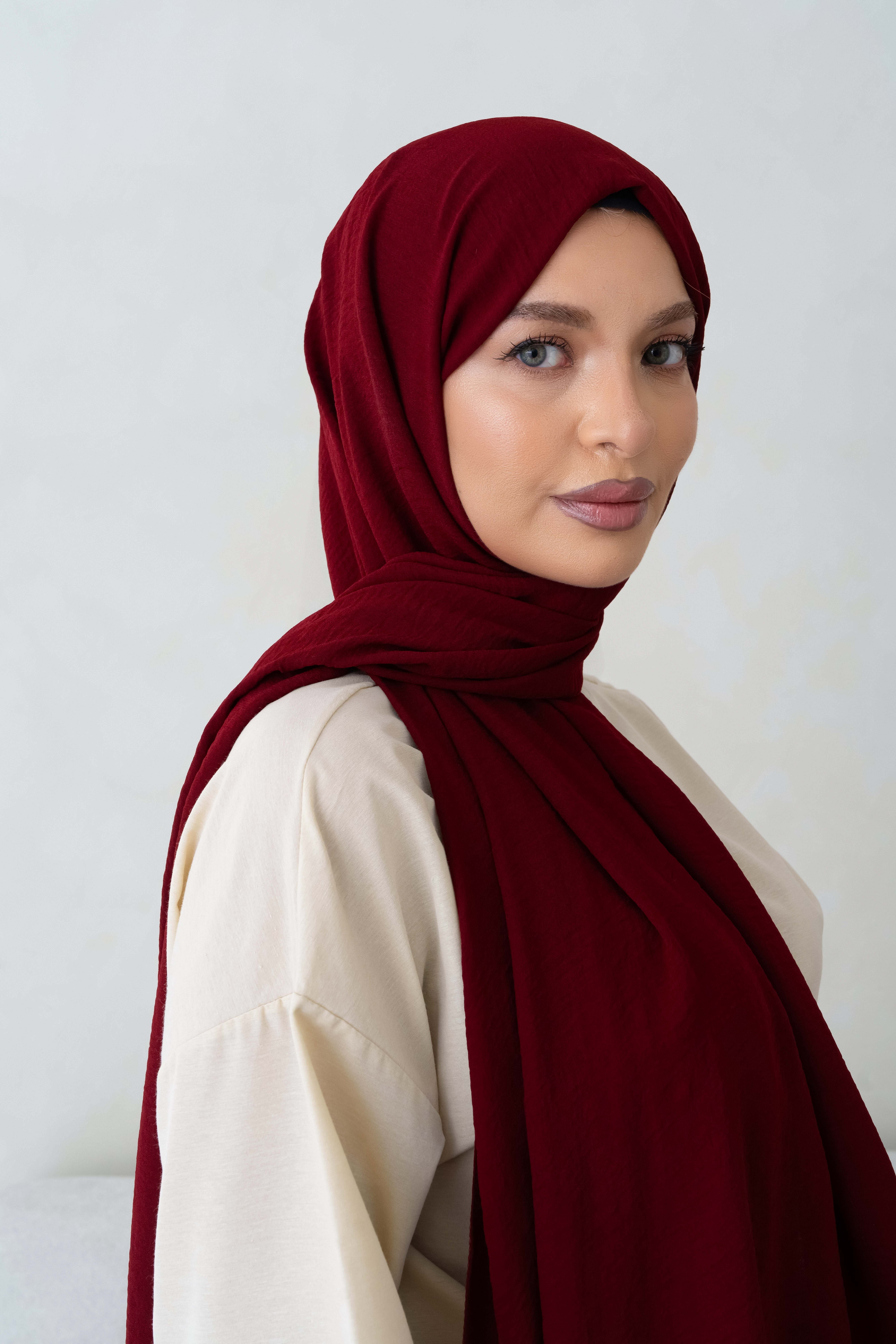 Ayrobin Jaz Bordo şal