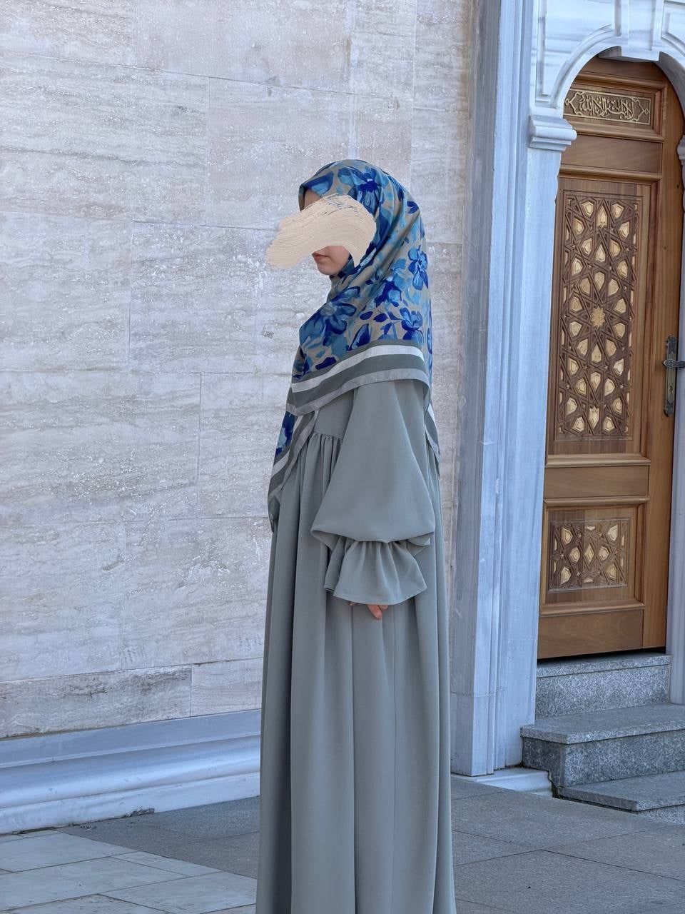 Efsun Krep Çağla Tesettür Elbise