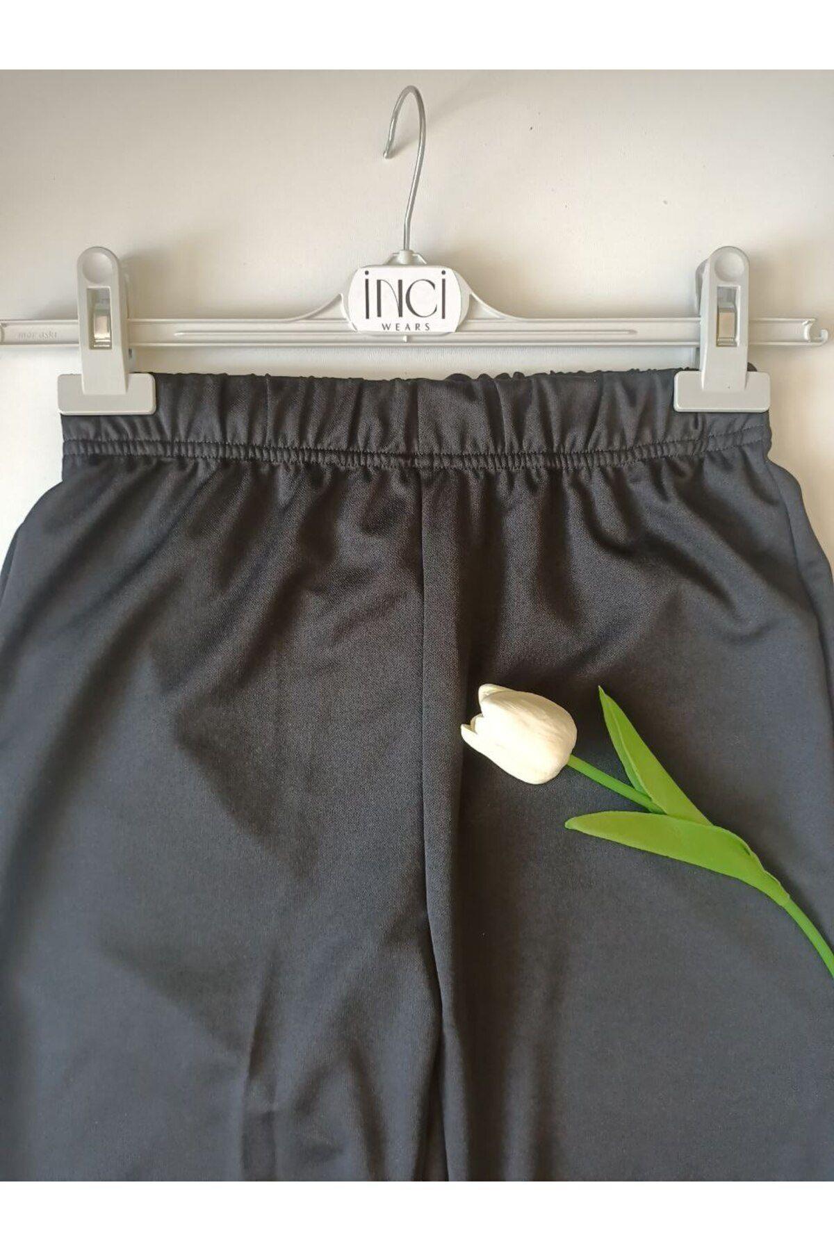 İspanyol Paça Crep Pantolon-050-camel