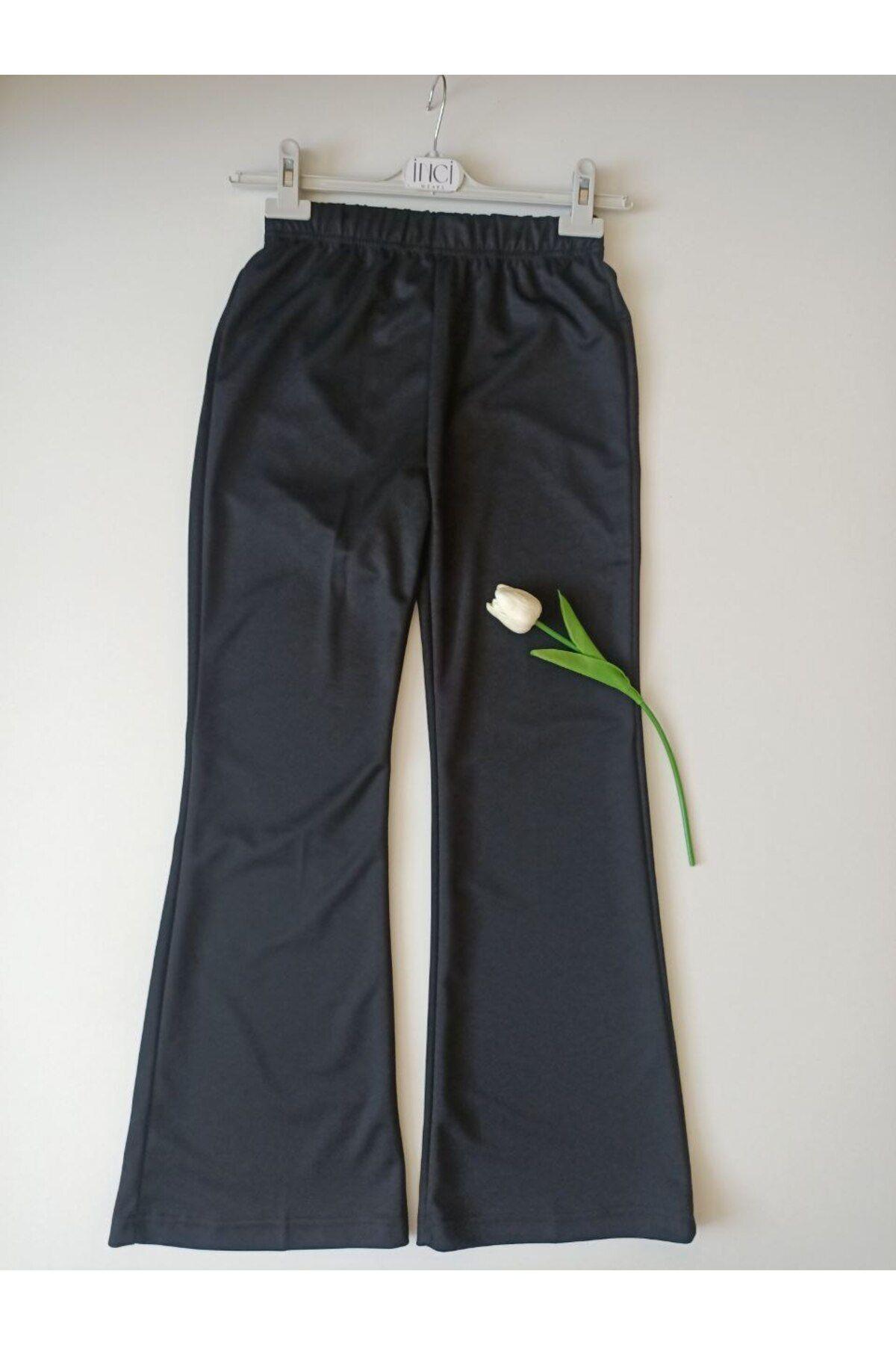 İspanyol Paça Crep Pantolon-050-camel