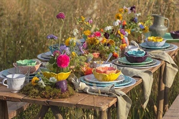 Flora Çiçek Formlu Turuncu Kase 12 cm 