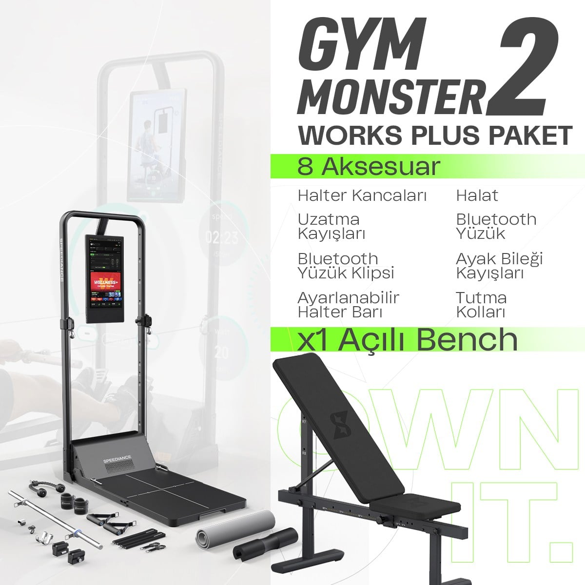 Gym Monster 2 Works Plus - 4 Haftalık Kiralama