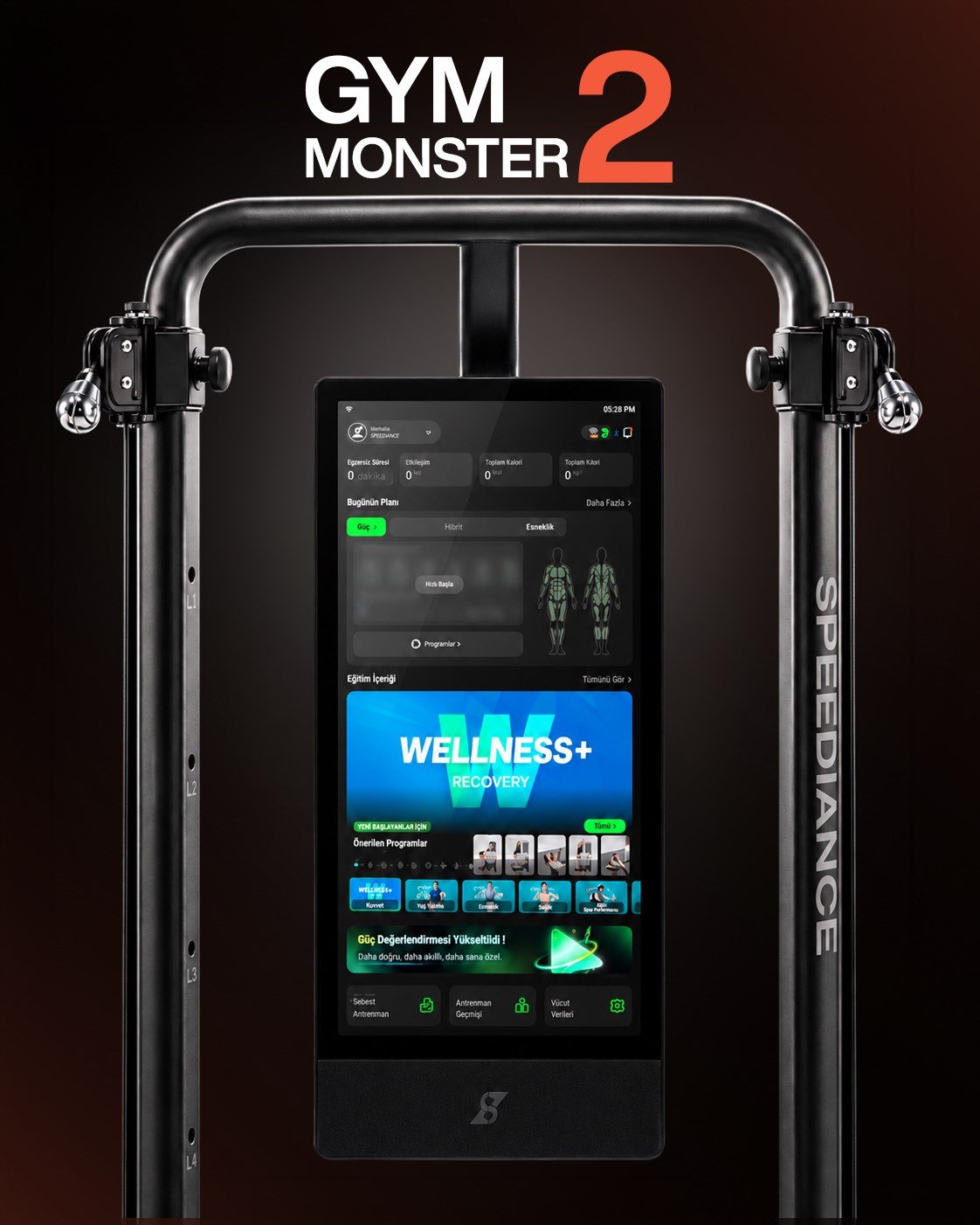 Gym Monster 2S Works Plus (120 kg) (Cihaz ve Açı Ayarlı Bench)