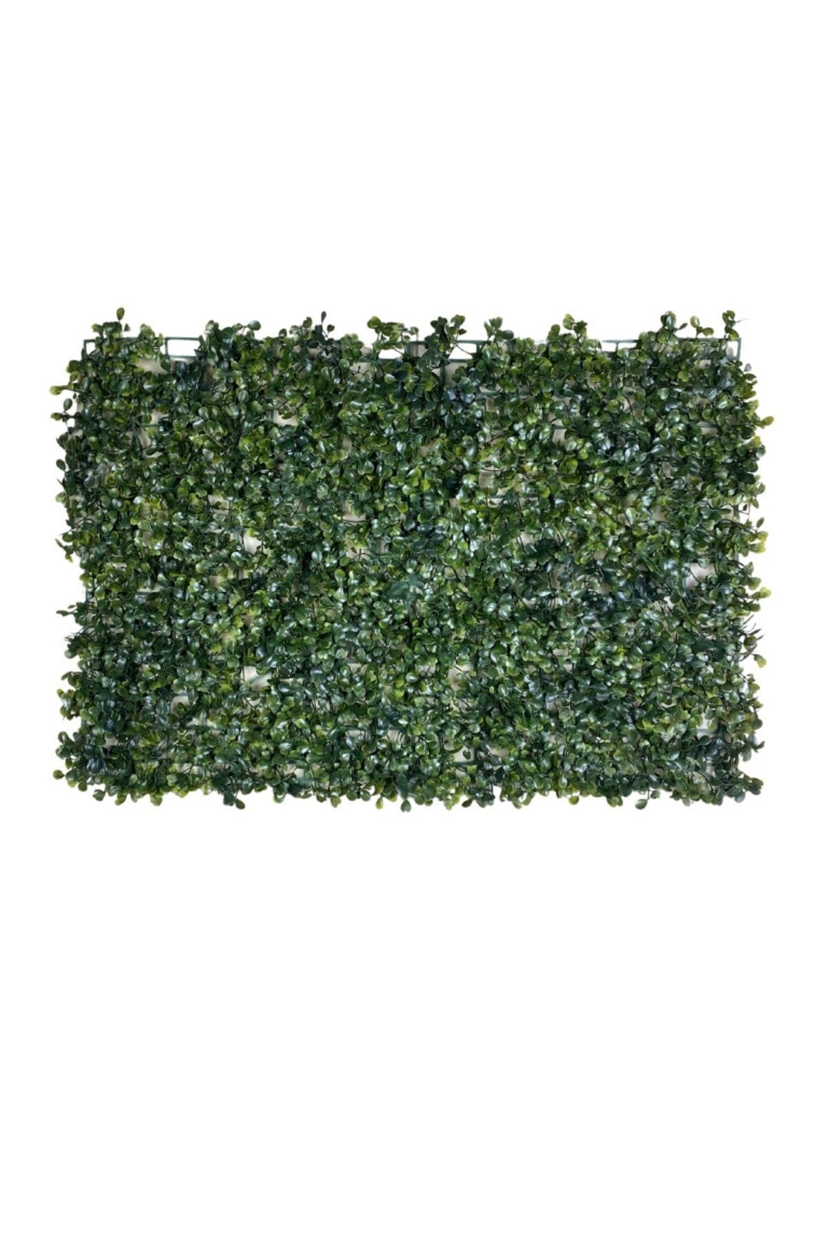 10'lu Yapay Çiçek Duvar Kaplama Panel Şimşir Tabaka 40x60 Cm