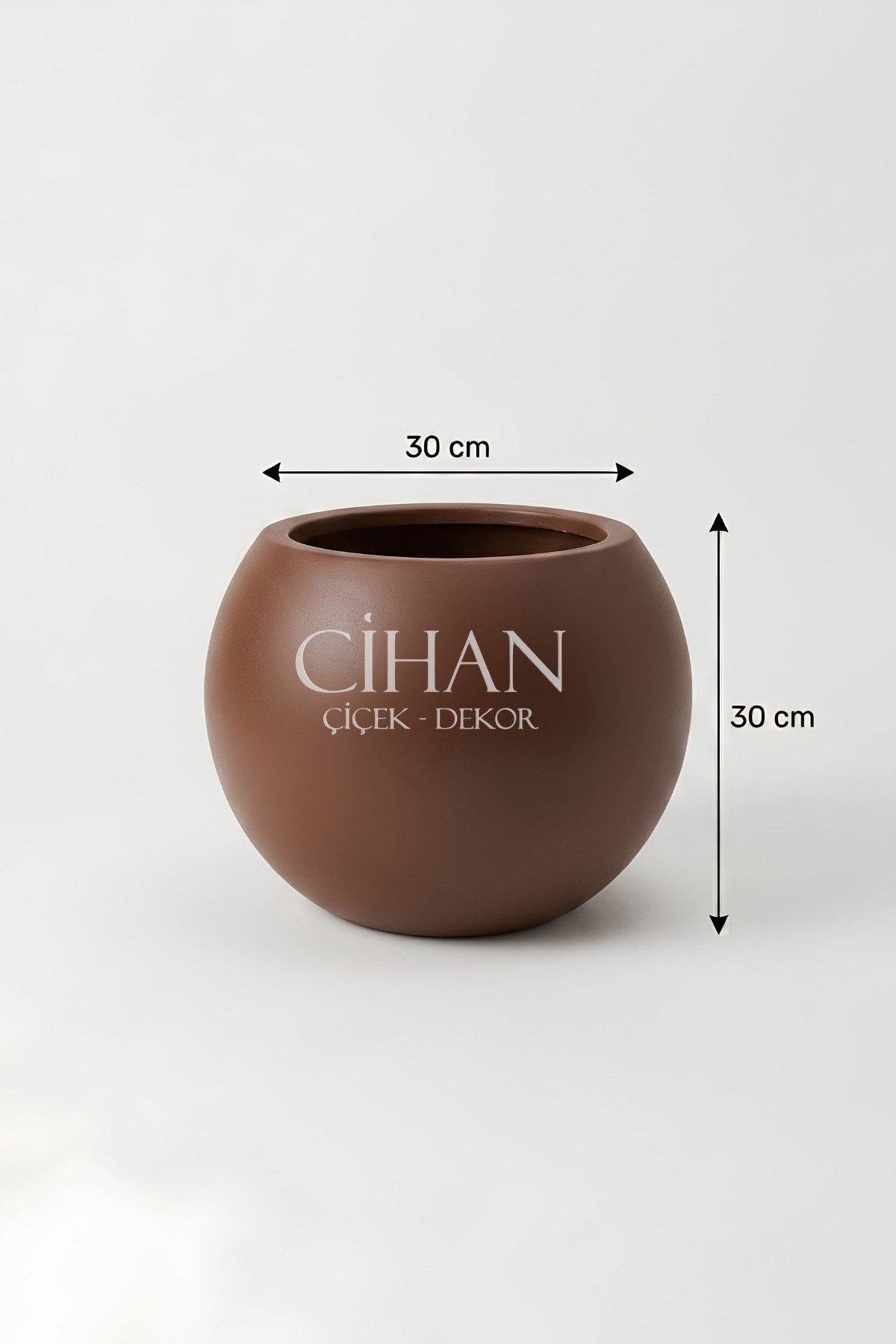 30 Cm Plastik Küre Çiçek Saksısı