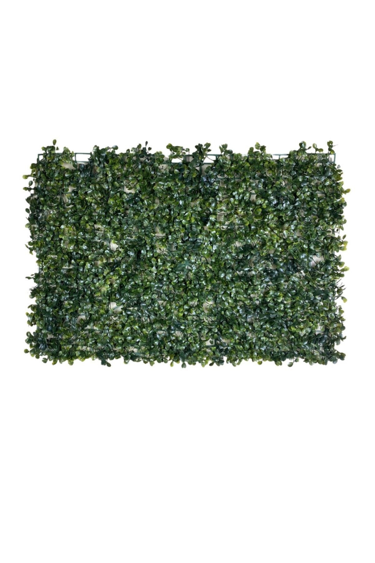 5'li Yapay Çiçek Duvar Kaplama Panel Şimşir Tabaka 40x60 Cm