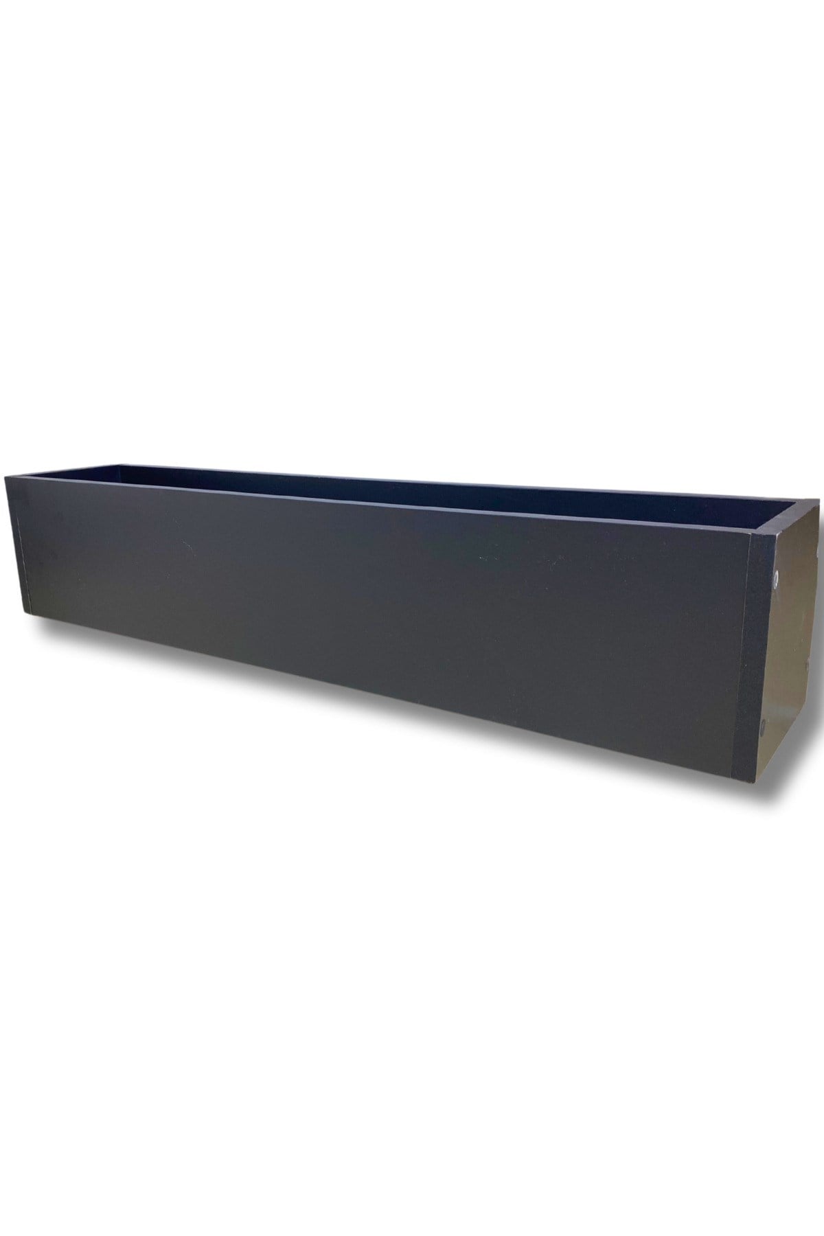Antrasit Ahşap Mdf Saksı 100x20x15 Cm Iç Mekan Saksısı