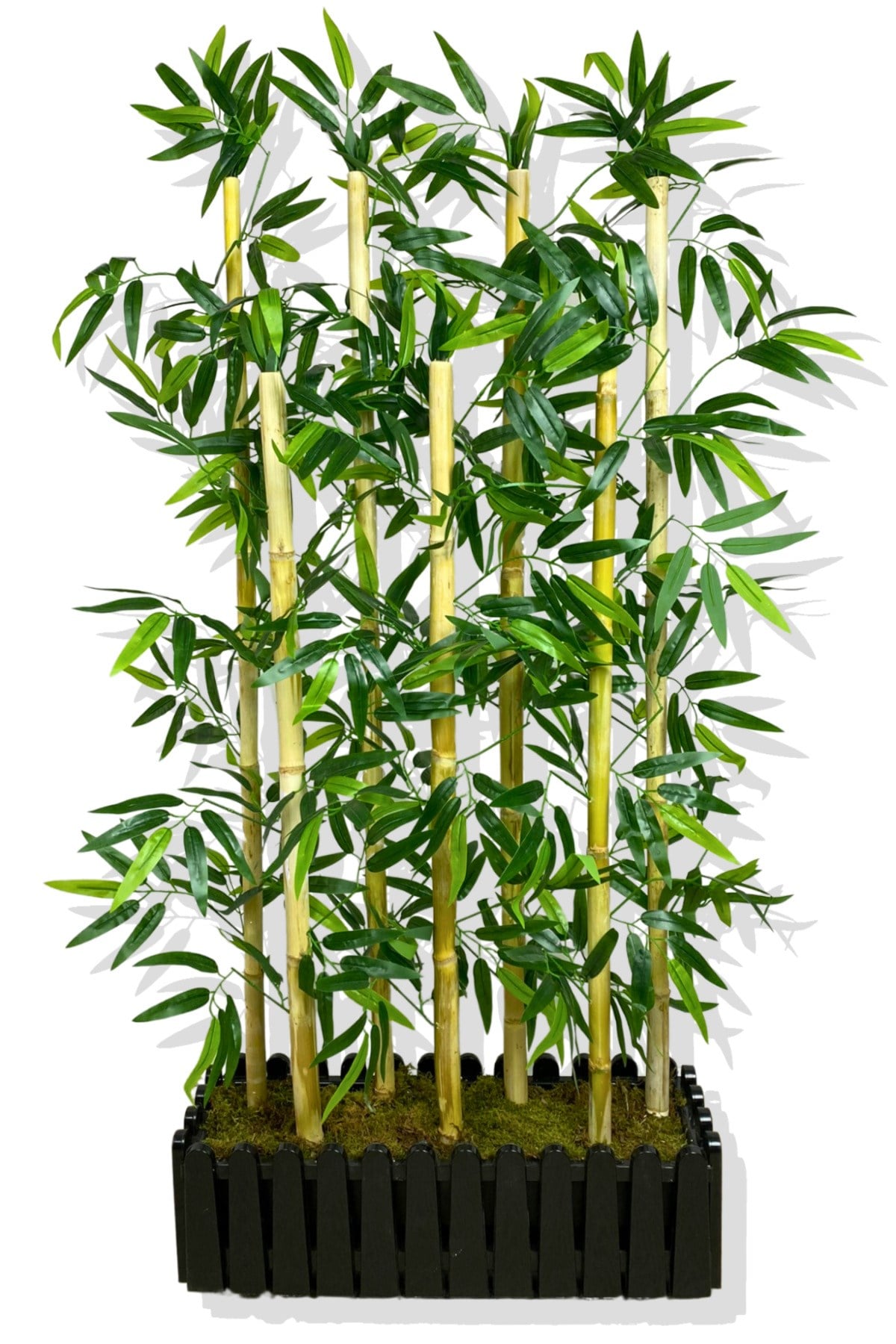Bambu Seperatör 7 Adet Bambu Yoğun Yaprak 120 Cm ( 54x20x120)