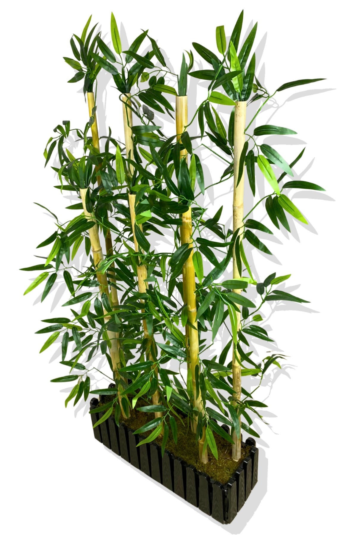 Bambu Seperatör 7 Adet Bambu Yoğun Yaprak 120 Cm ( 54x20x120)
