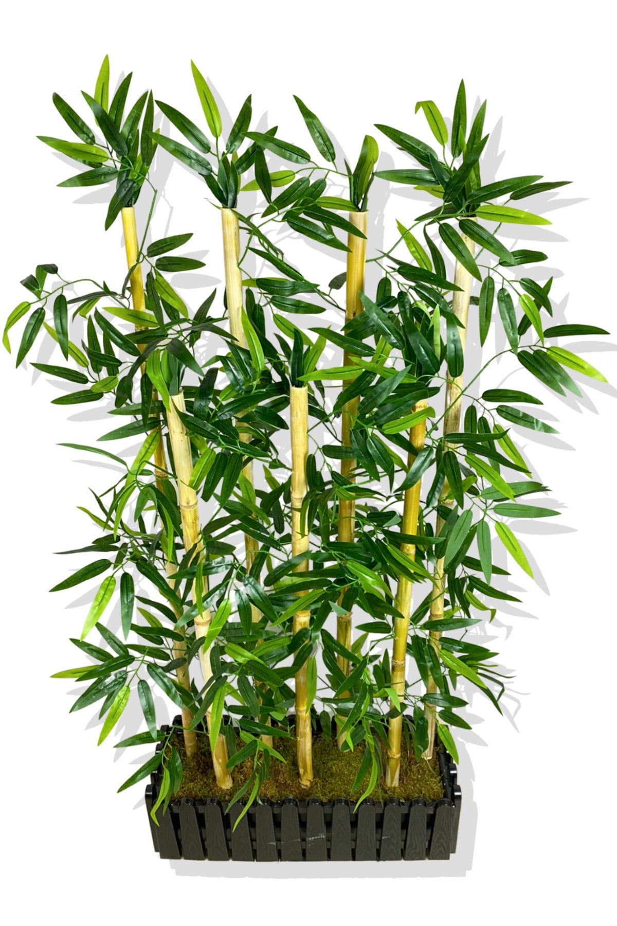 Bambu Seperatör 7 Adet Bambu Yoğun Yaprak 120 Cm ( 54x20x120)