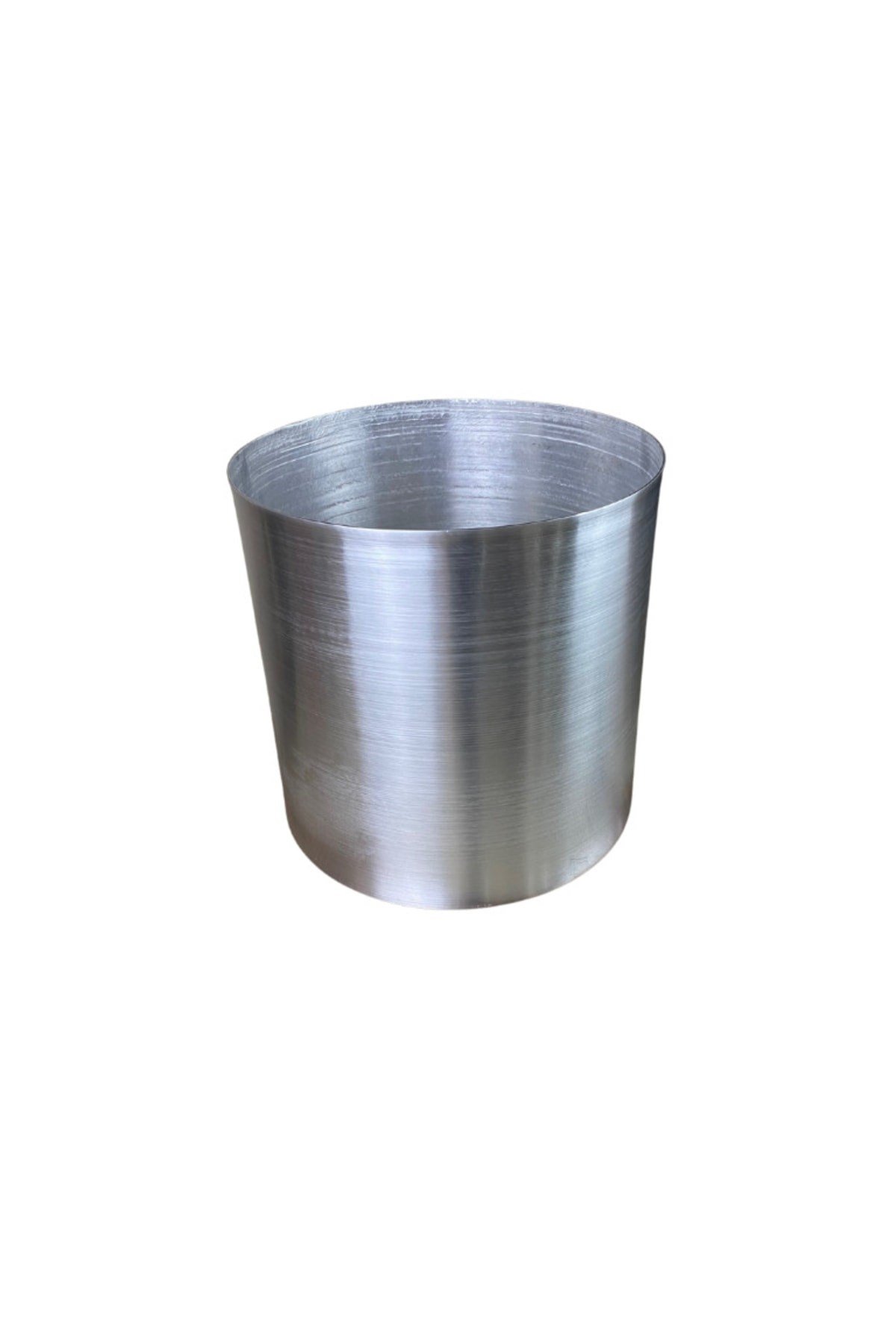 Metalik Galvaniz Saksı 35x35 Paslanmaz
