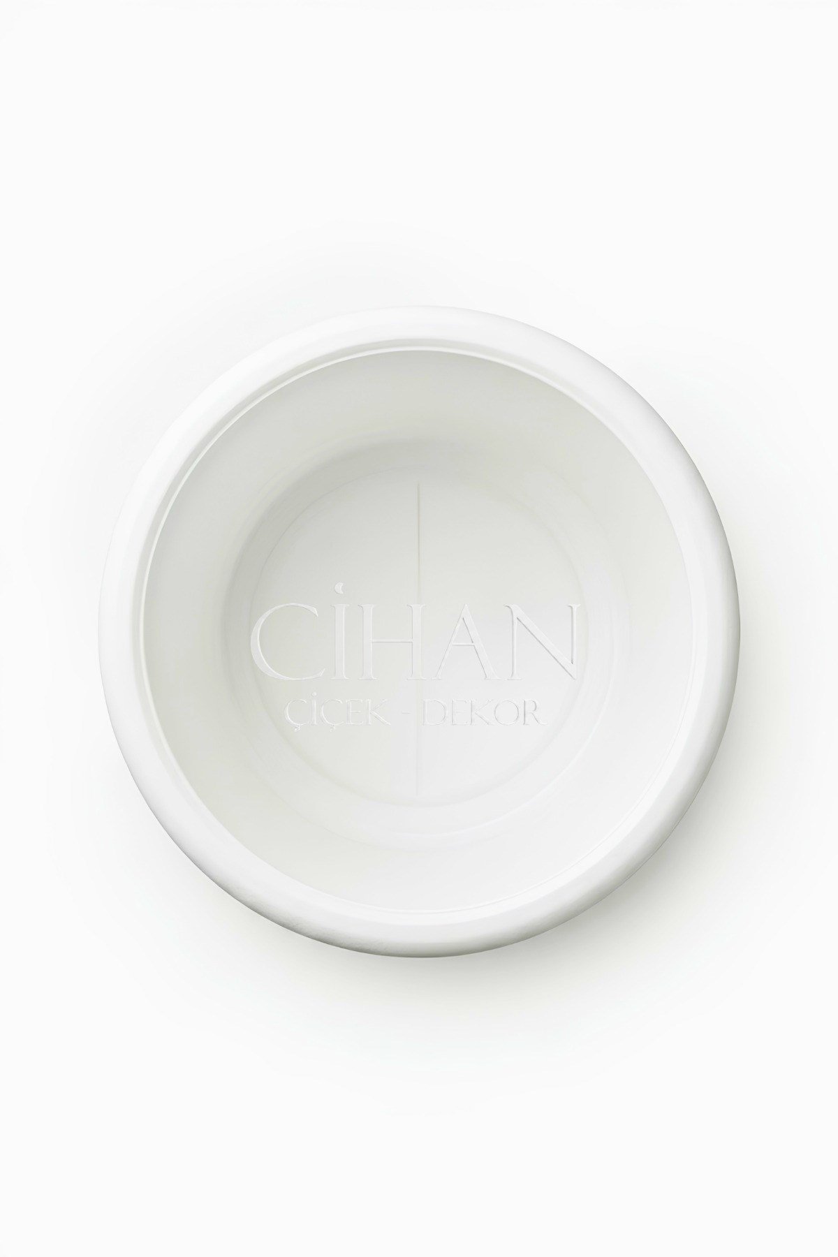 Modern Silindir Plastik Saksı Büyük Boy (32x30 cm) - İç ve Dış Mekan Dekoratif Çiçek Saksısı