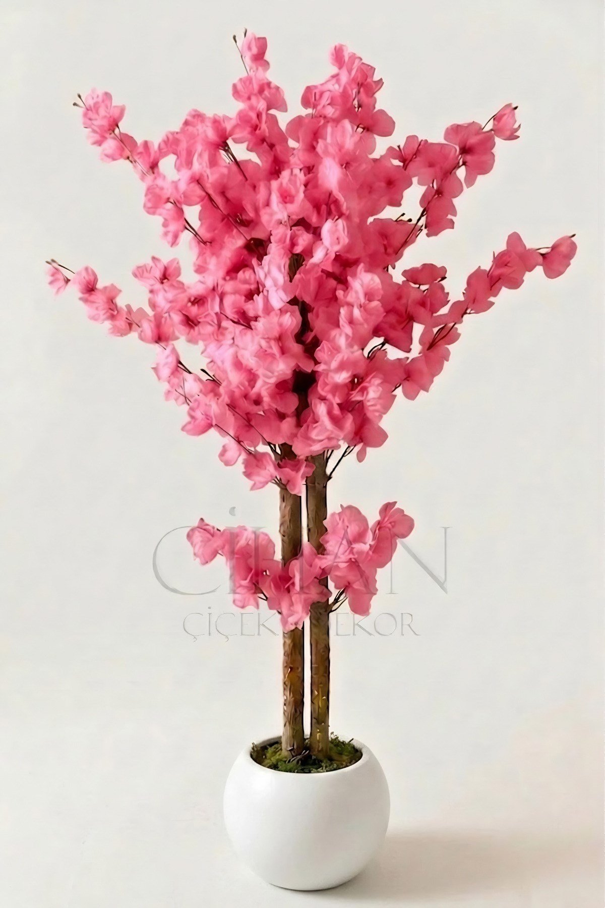 Pembe Japon Bahar Dalı Yapay Ağaç - 100 cm