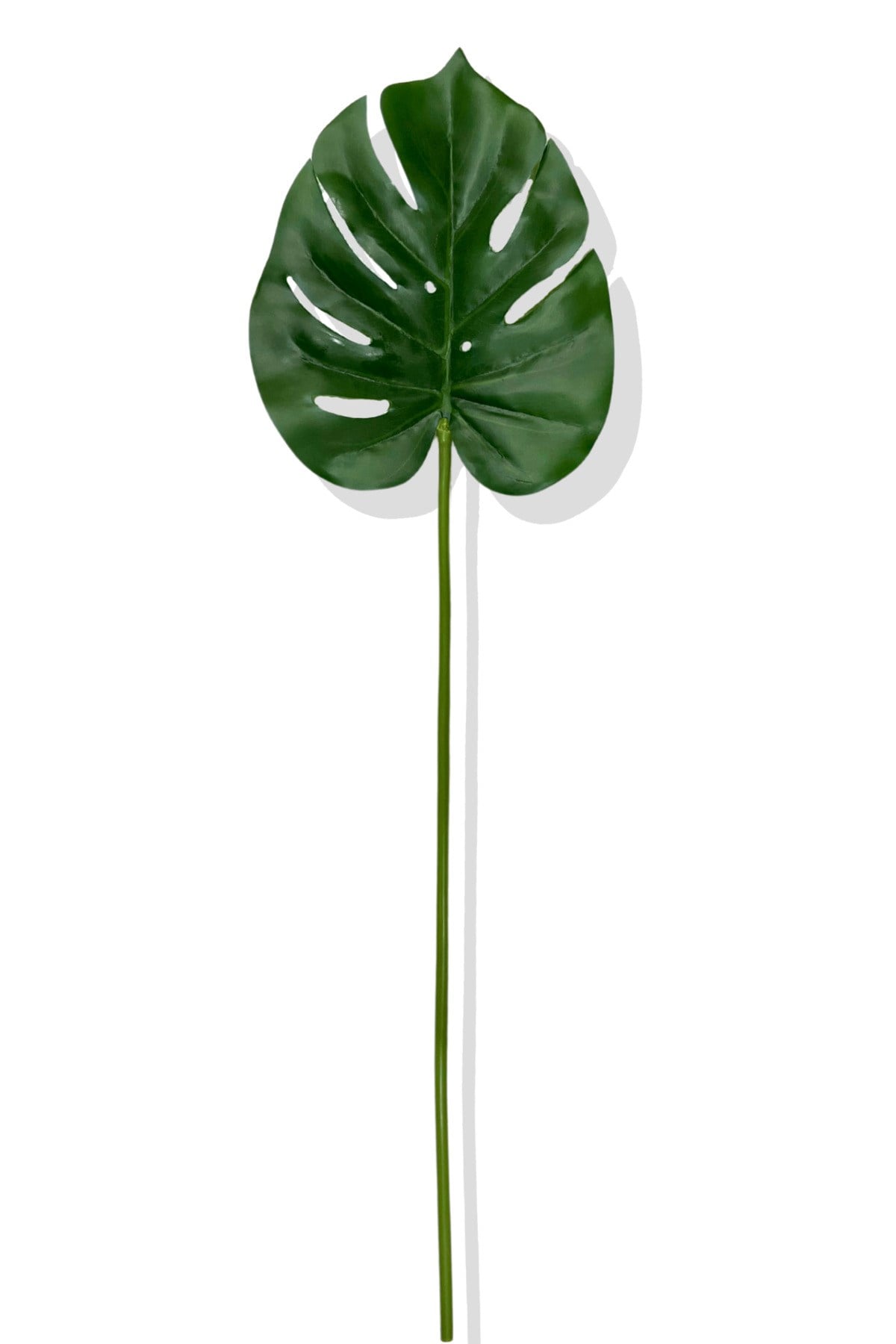 Yapay Tek Dal Monstera Yaprağı 68 Cm