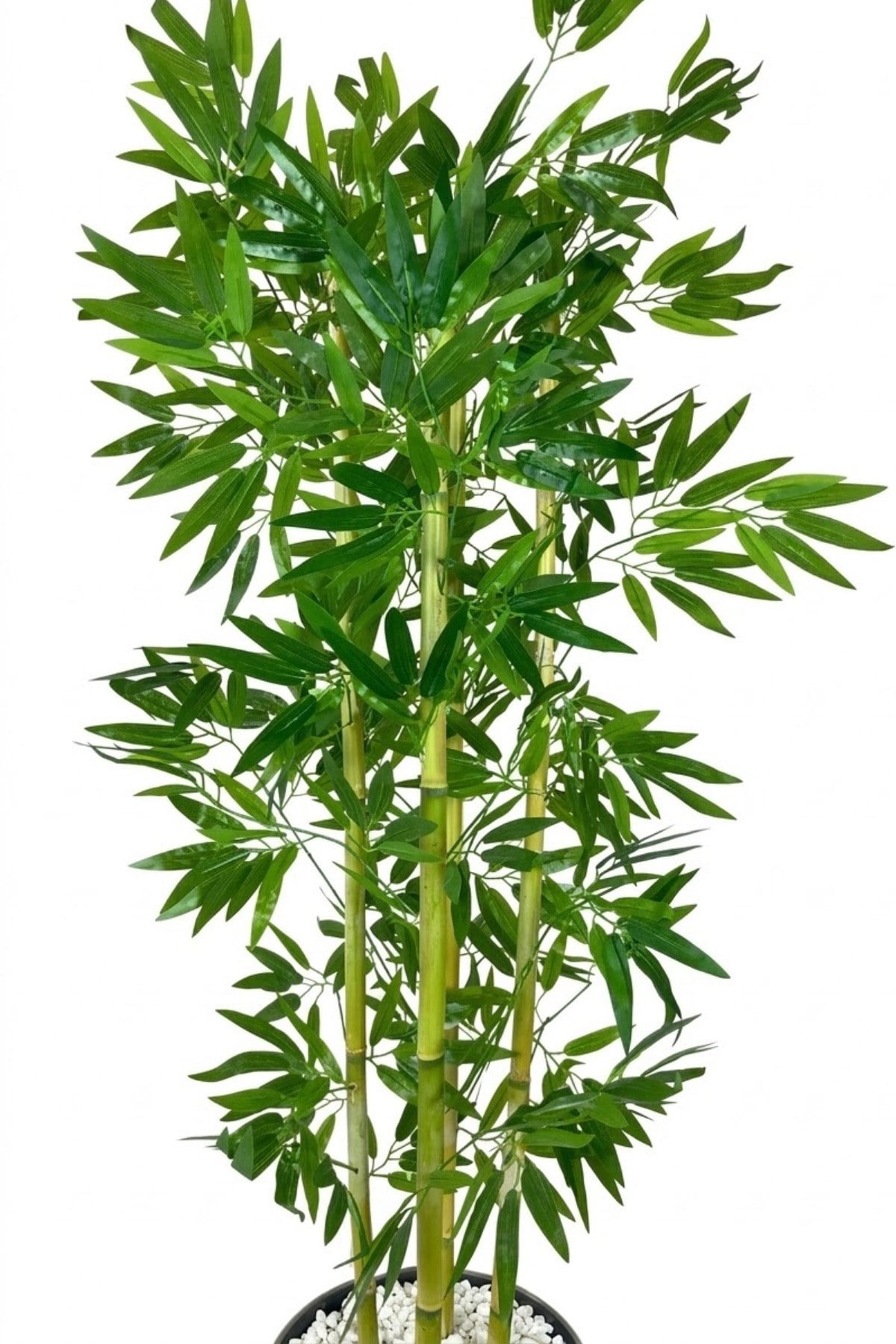 Yapay Yapraklı Bambu Ağacı 4 Bambulu 170 Cm 27*33 Küre Saksı