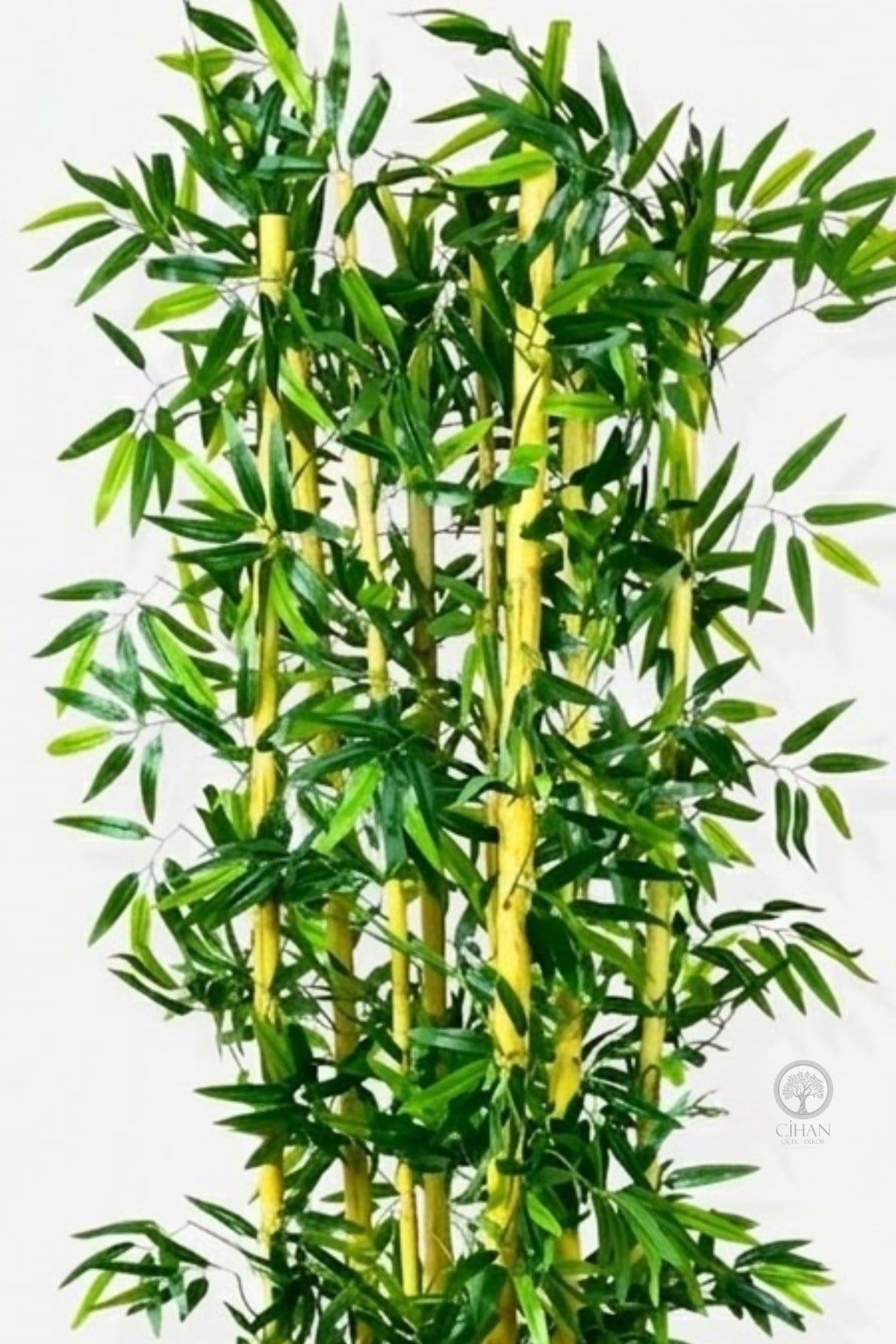 Yapay Yapraklı Bambu Ağacı 6' lı 170 Cm 27*33 Küre Saksı